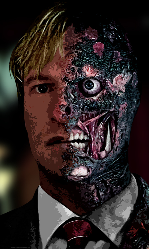 Download mobile wallpaper Batman, Movie, The Dark Knight, Two Face, Aaron Eckhart for free.