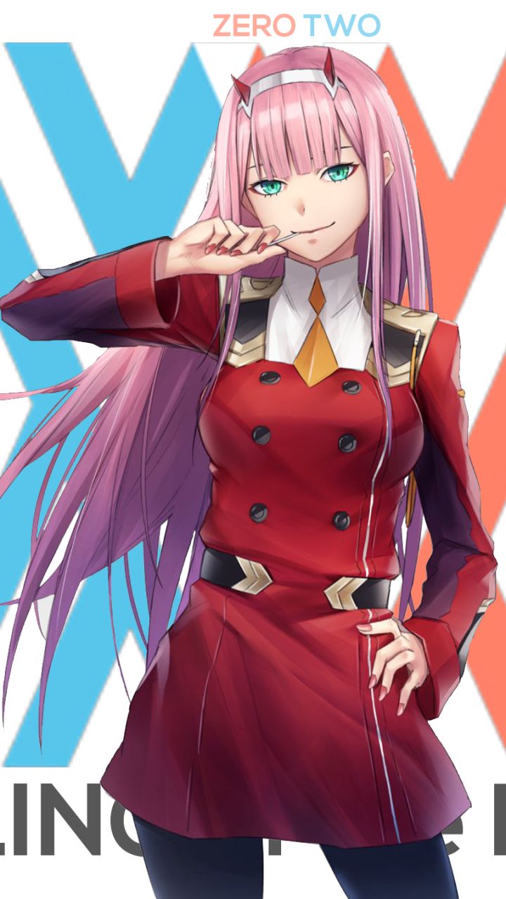 Handy-Wallpaper Animes, Darling In The Franxx, Zero Two (Liebling Im Franxx) kostenlos herunterladen.