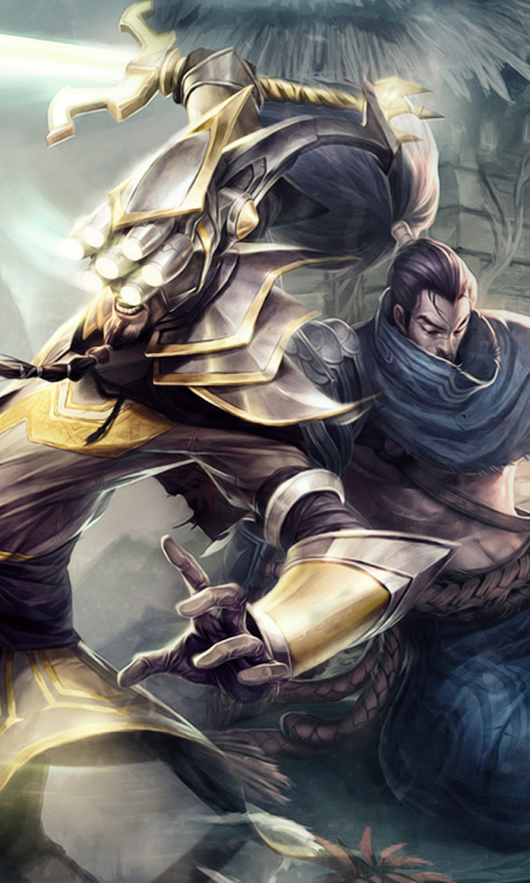 Download mobile wallpaper League Of Legends, Video Game, Yasuo (League Of Legends), Master Yi (League Of Legends) for free.