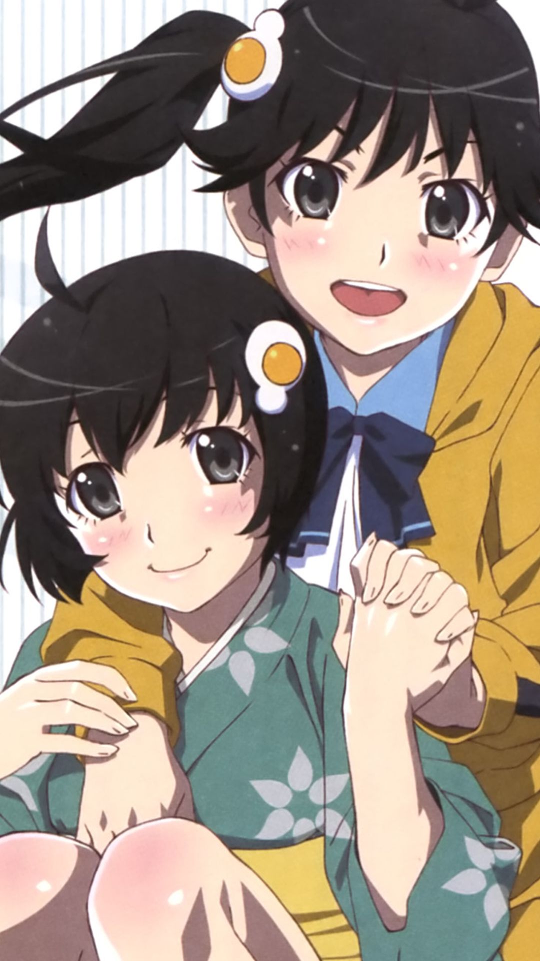 Descarga gratuita de fondo de pantalla para móvil de Animado, Monogatari (Serie), Karen Aragi, Tsukihi Araragi.