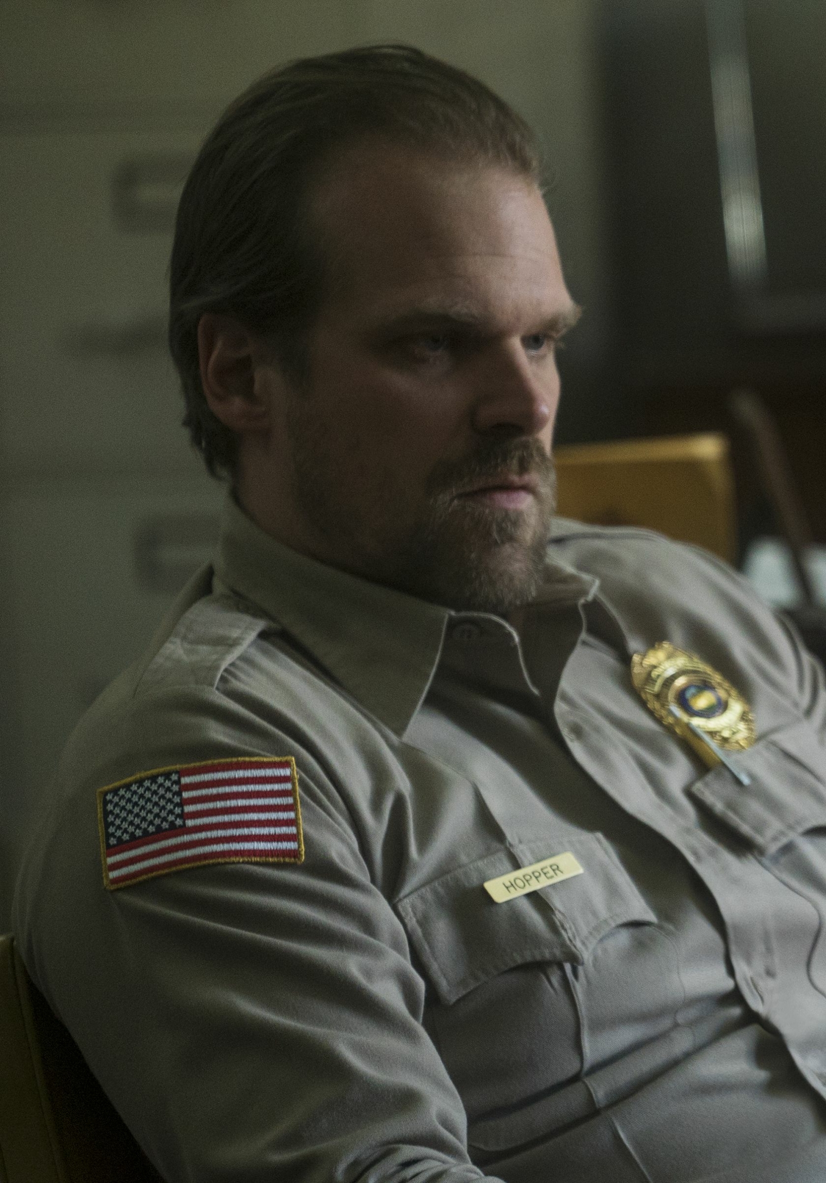 Download mobile wallpaper Tv Show, Stranger Things, David Harbour, Jim Hopper for free.