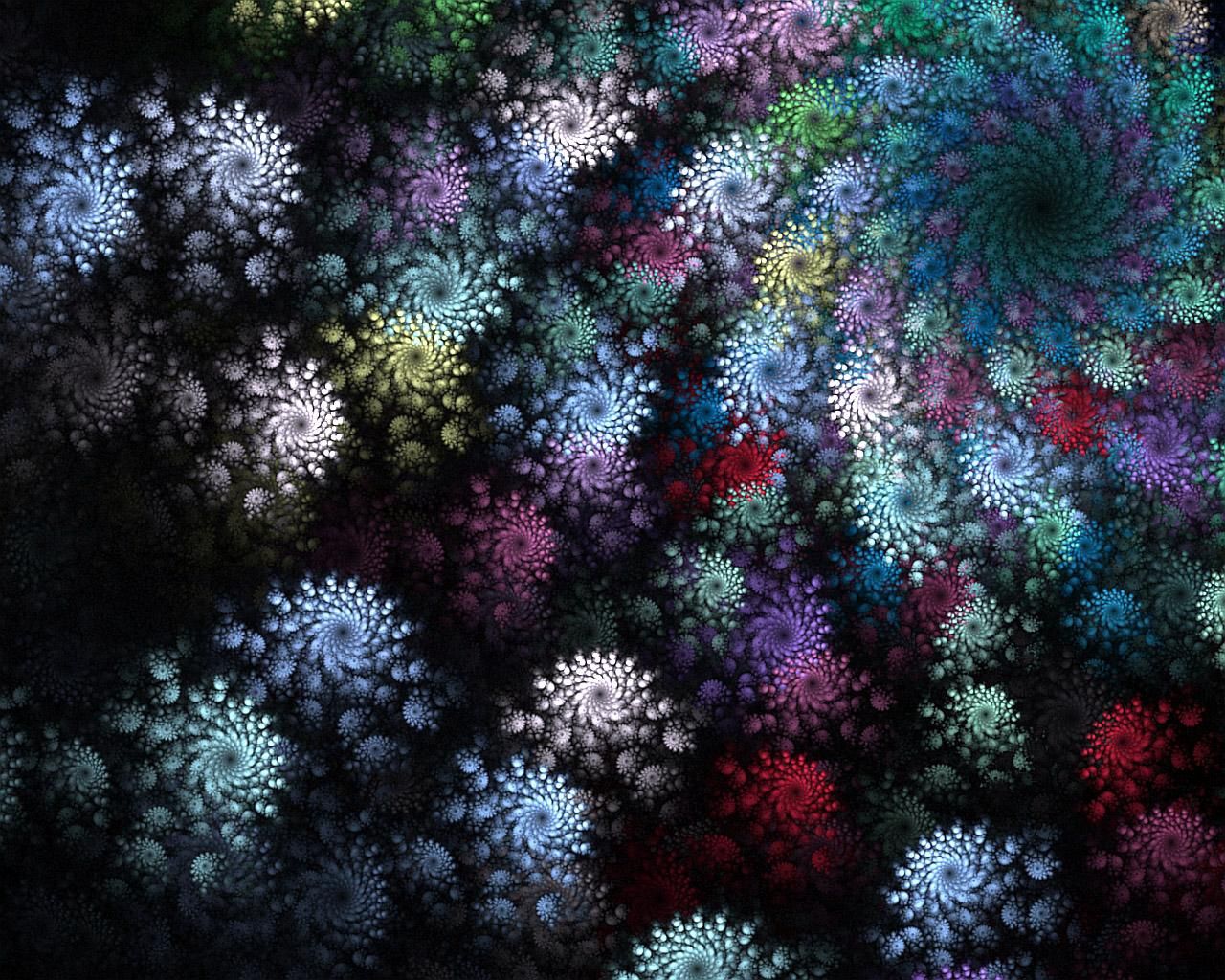 Download mobile wallpaper Fractal, Flowers, Patterns, Bright, Abstract, Background for free.