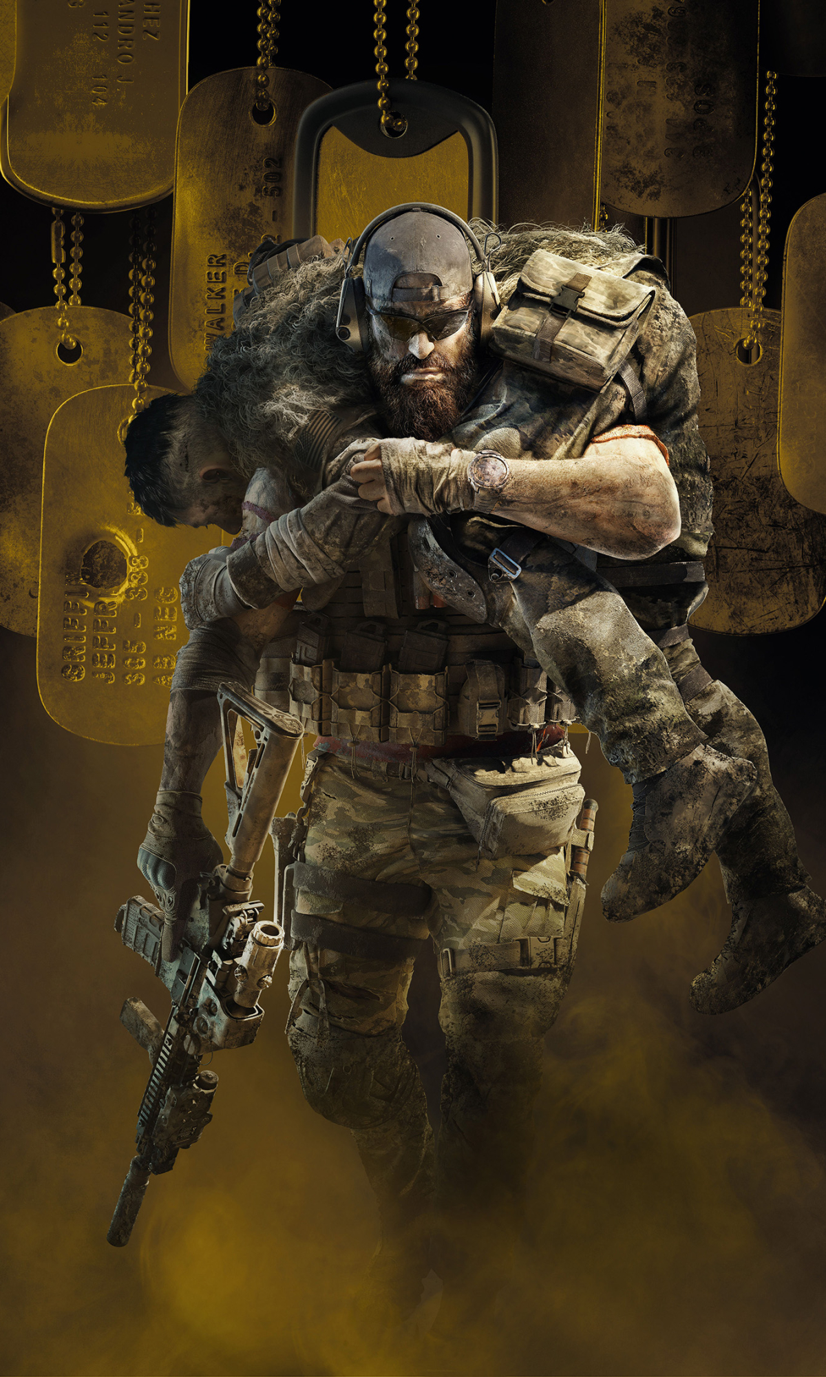 Download mobile wallpaper Warrior, Video Game, Gun, Dog Tag, Tom Clancy's Ghost Recon Breakpoint, Tom Clancy's for free.