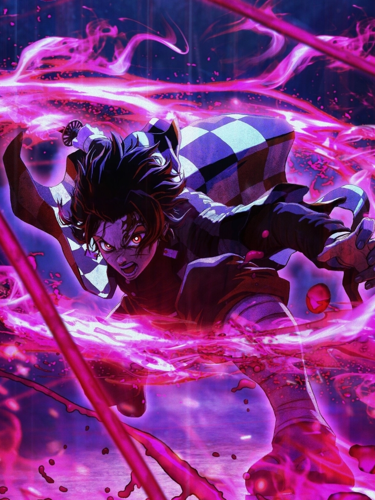 Handy-Wallpaper Animes, Demon Slayer, Tanjiro Kamado kostenlos herunterladen.