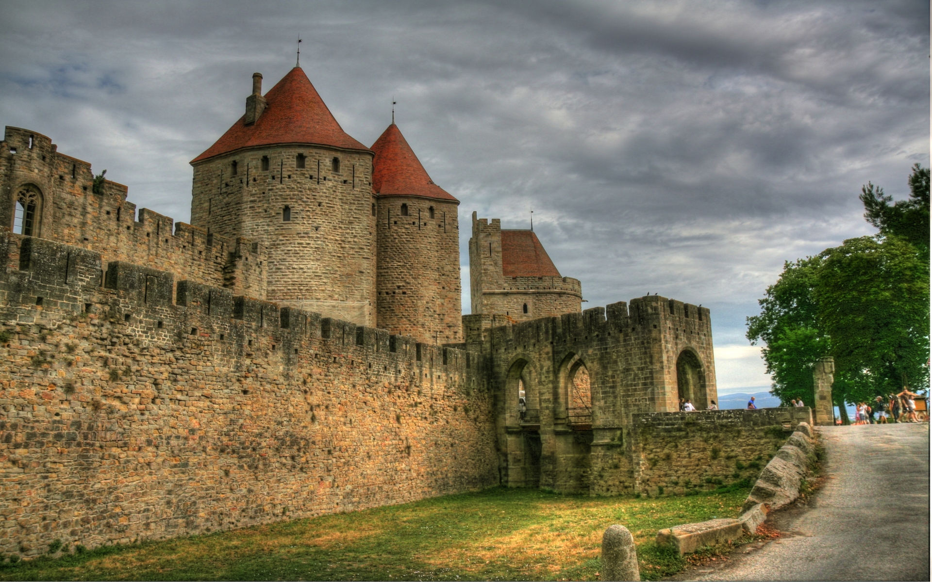 339745 baixar papel de parede feito pelo homem, carcassonne, castelos - protetores de tela e imagens gratuitamente