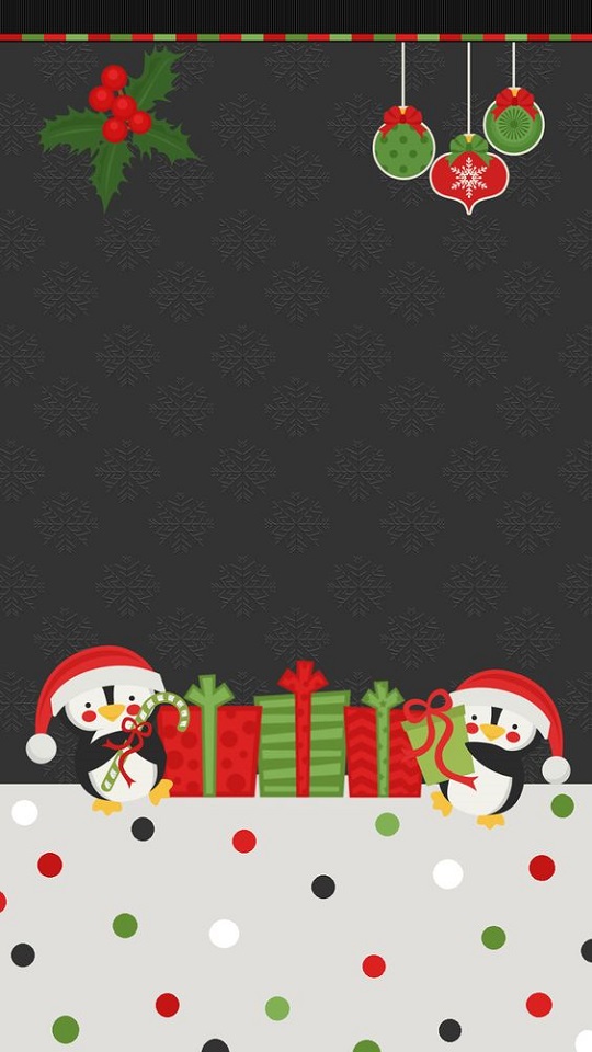 Descarga gratuita de fondo de pantalla para móvil de Navidad, Día Festivo, Regalo, Pingüino, Adornos De Navidad, Sombrero De Santa.