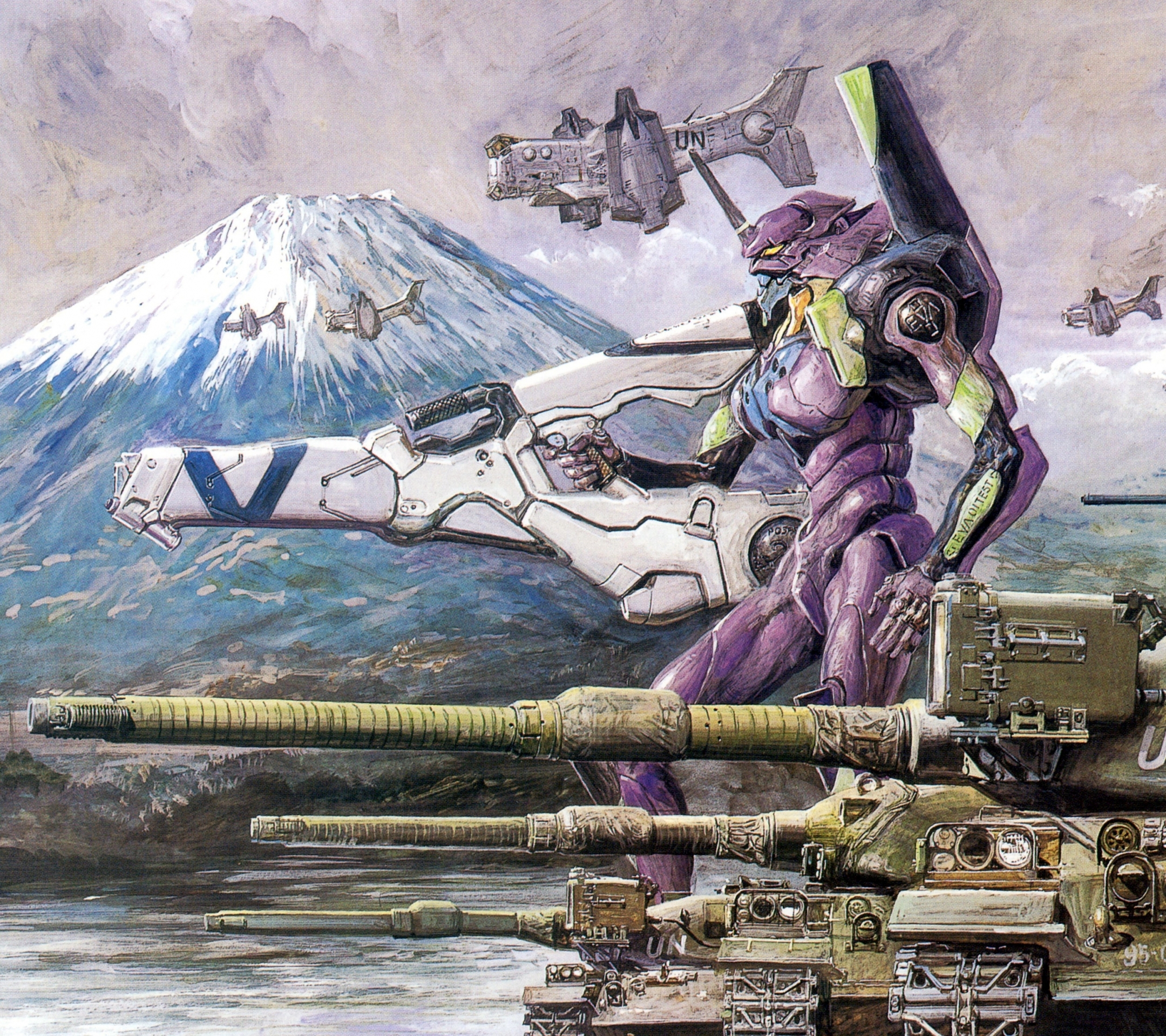Handy-Wallpaper Evangelion, Panzer, Militär, Animes, Neon Genesis Evangelion kostenlos herunterladen.