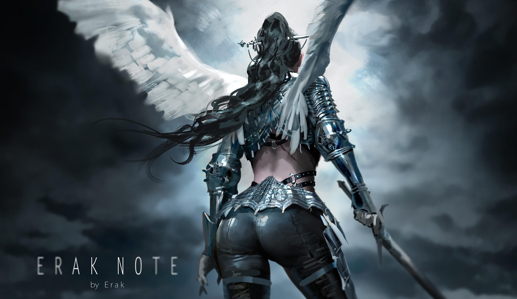 Download mobile wallpaper Fantasy, Woman Warrior, Angel Warrior for free.