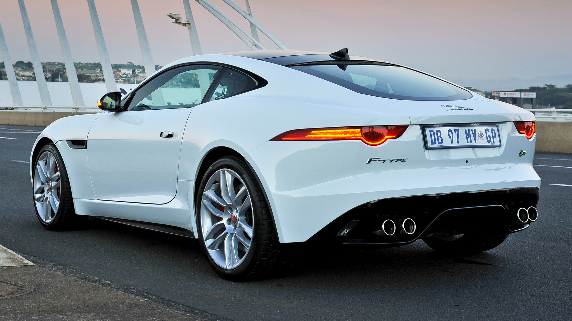 Download mobile wallpaper Jaguar, Car, Vehicles, Grand Tourer, Coupé, White Car, Jaguar F Type R Coupe for free.