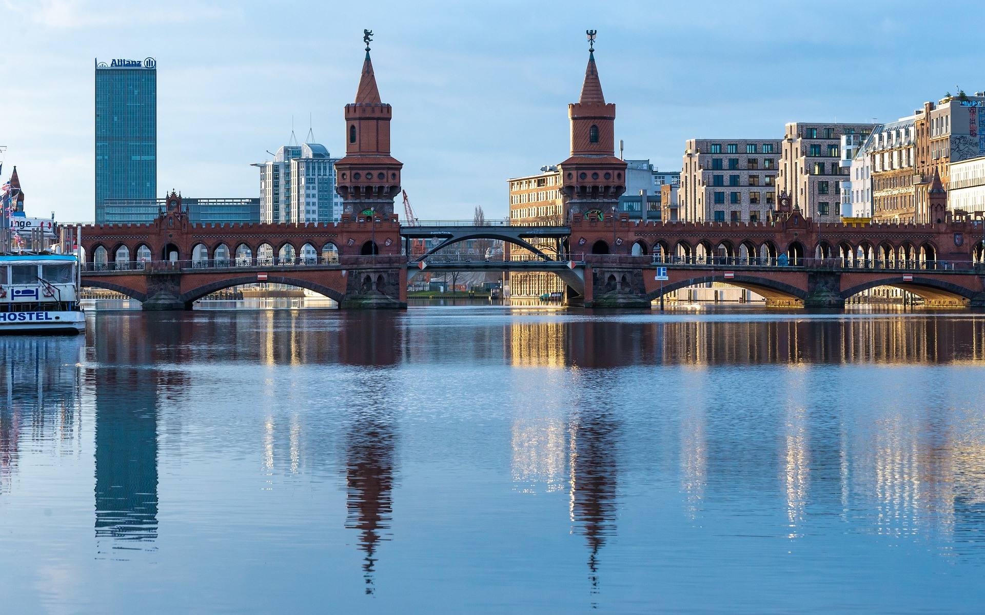 PCデスクトップに都市, 橋, ベルリン, ドイツ, マンメイド画像を無料でダウンロード
