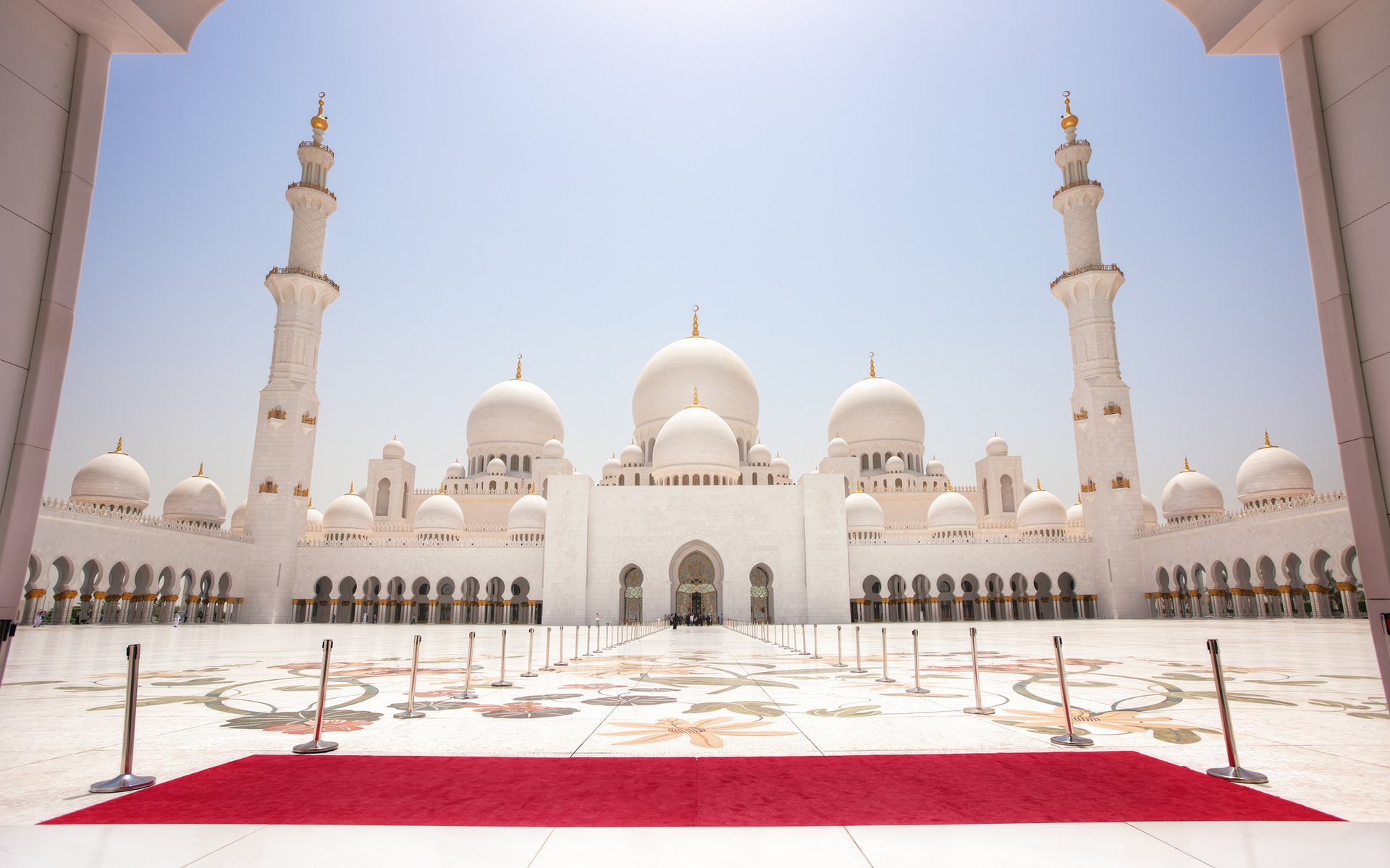 Скачать обои Большая Мечеть Шейха Зайда на телефон бесплатно