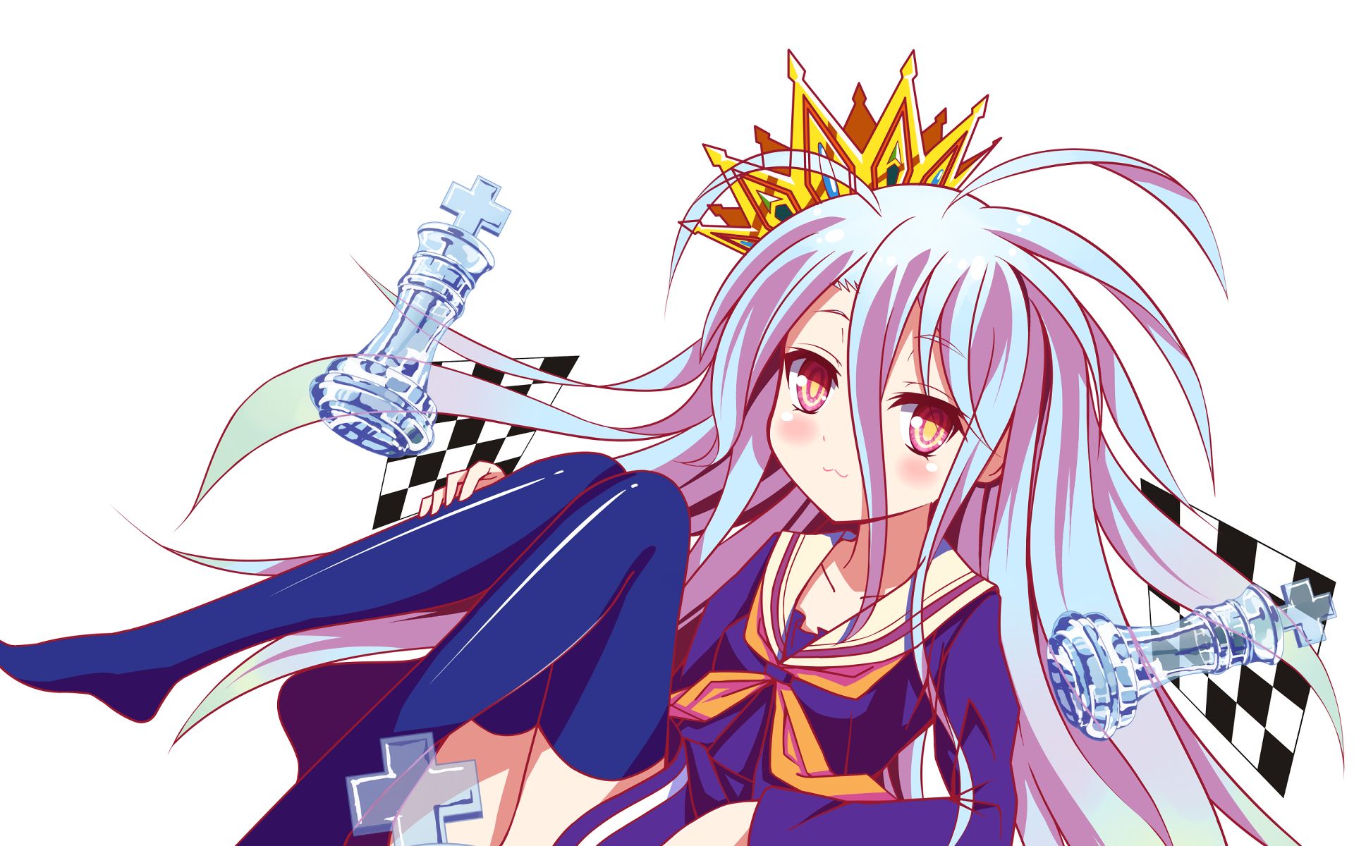 Free download wallpaper Anime, Shiro (No Game No Life), No Game No Life on your PC desktop