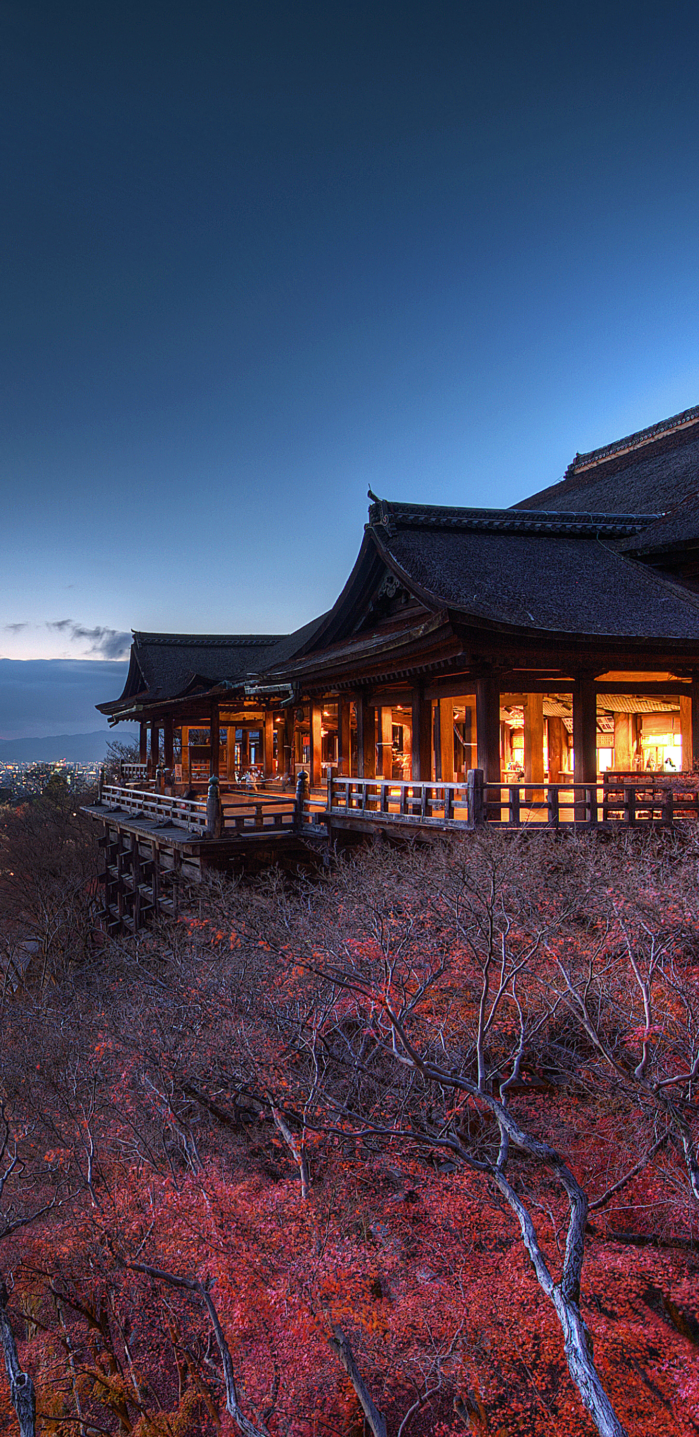 Free download wallpaper Night, Japan, Temples, Kyoto, Religious, Kiyomizu Dera on your PC desktop