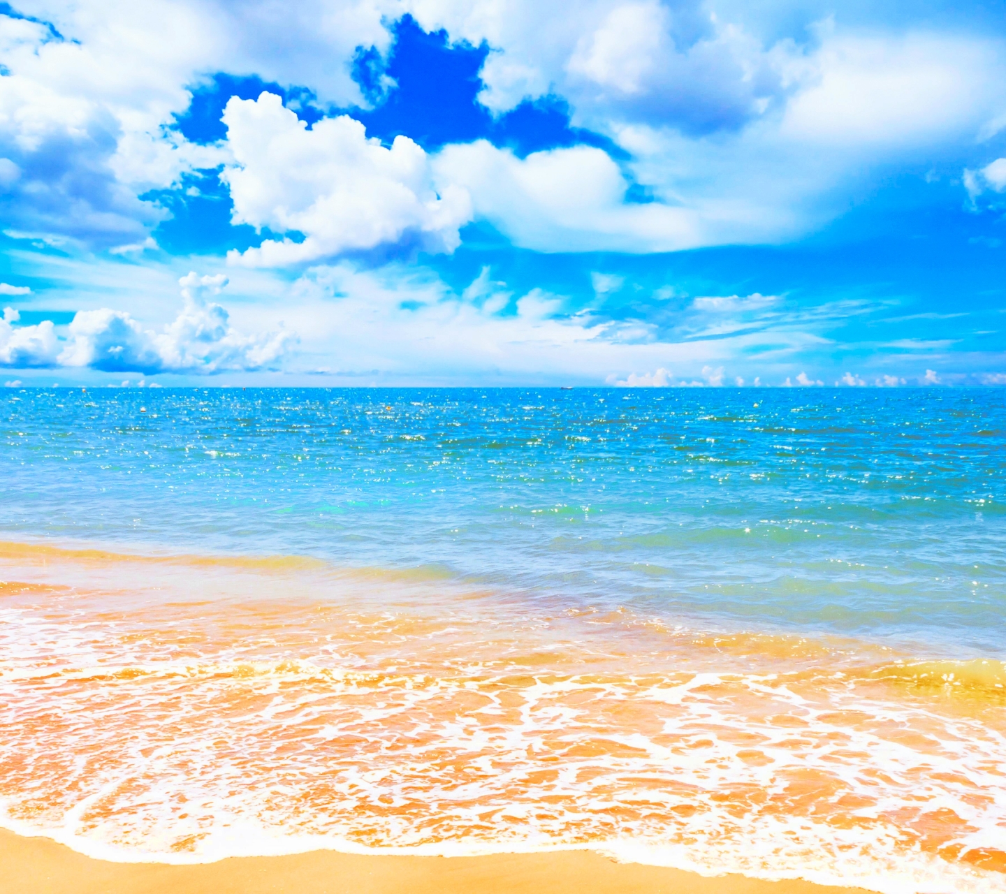 Скачать картинку Море, Облака, Пляж, Горизонт, Облако, Земля/природа в телефон бесплатно.