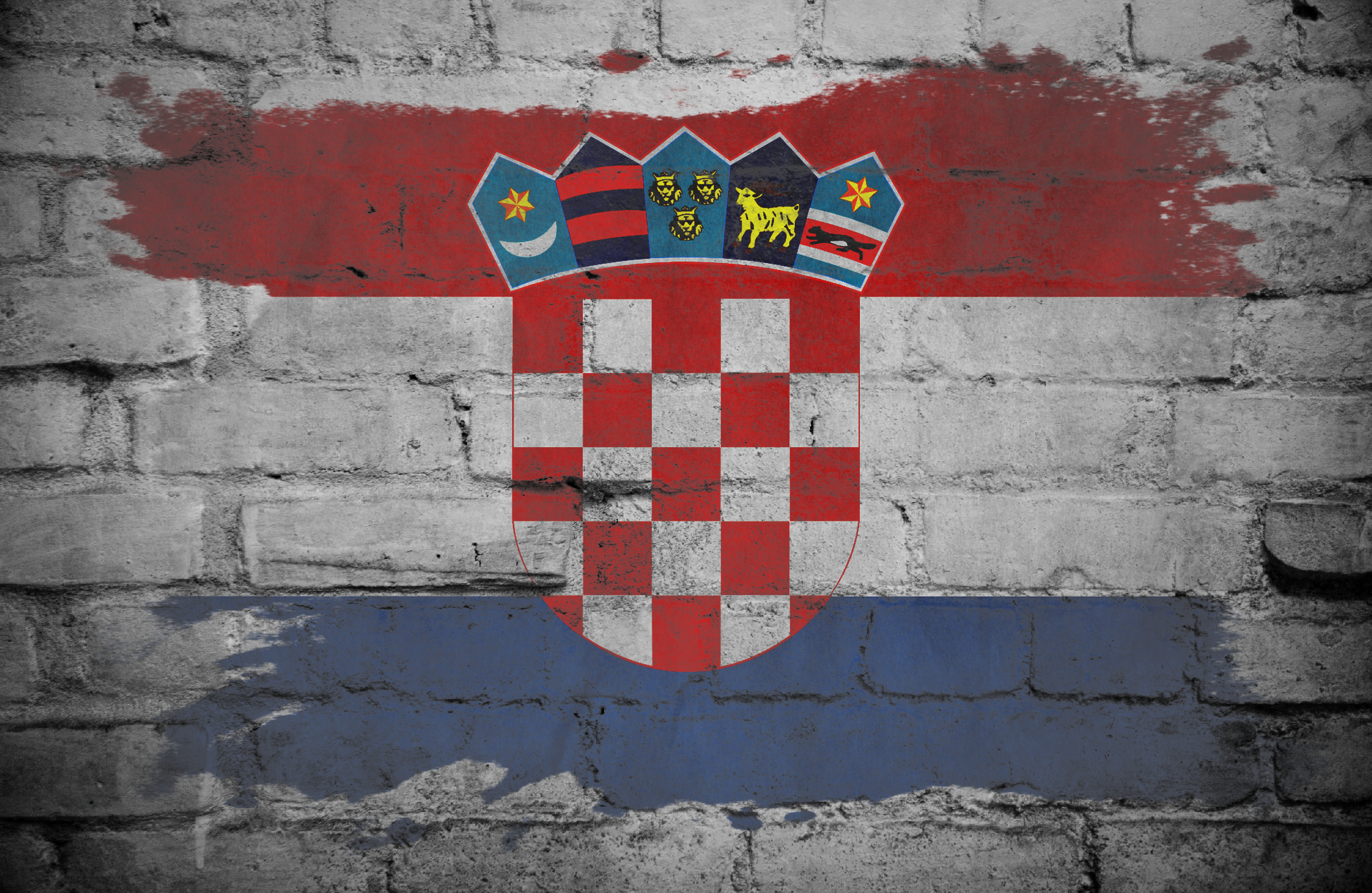Скачать обои Флаг Хорватии на телефон бесплатно