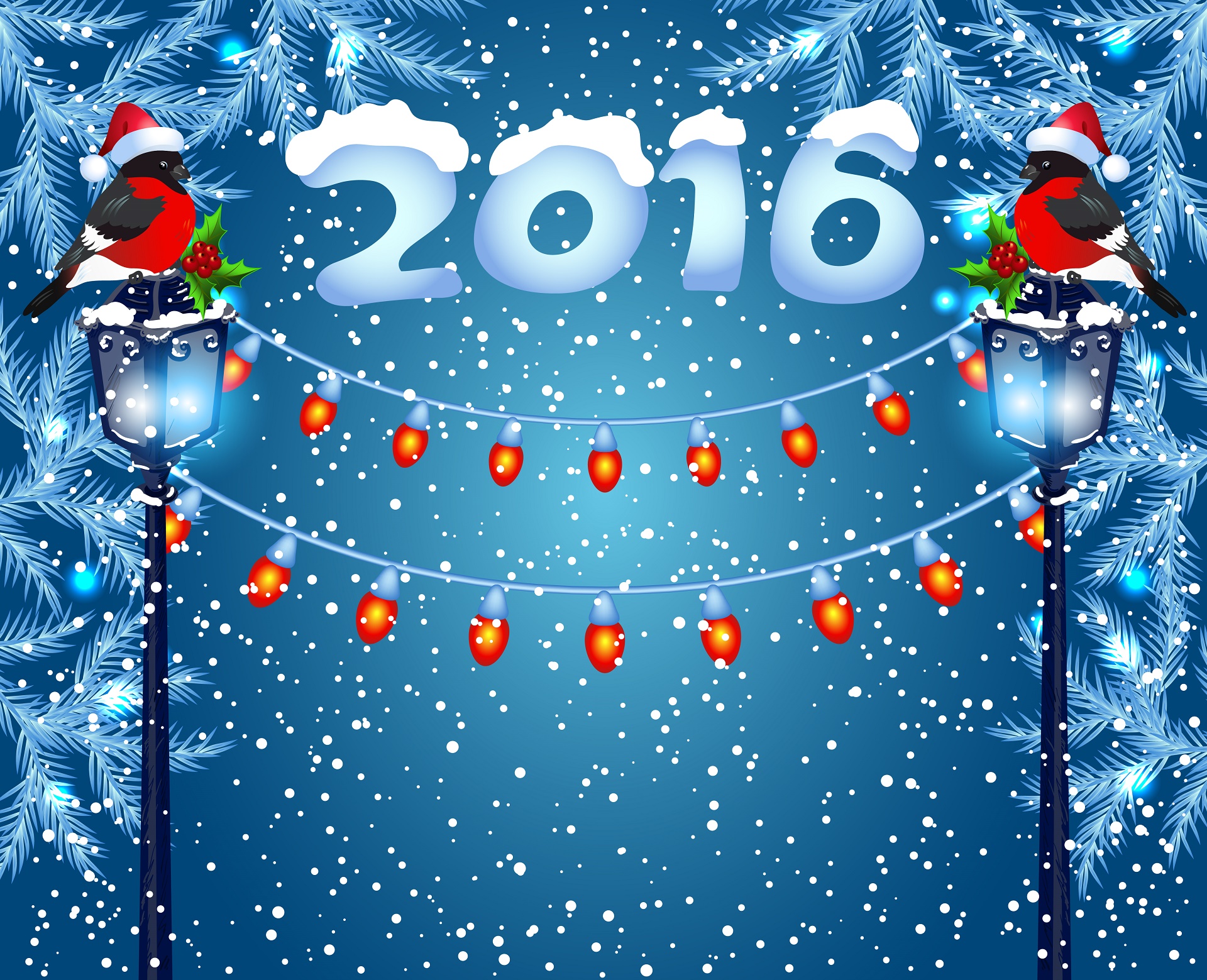 730285 Hintergrundbild herunterladen feiertage, neujahr 2016 - Bildschirmschoner und Bilder kostenlos