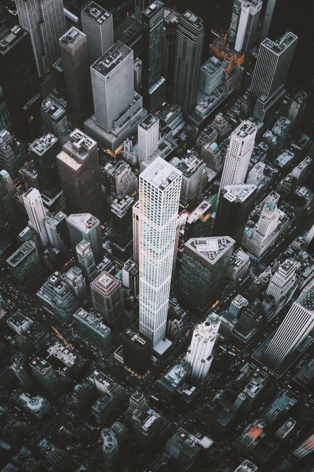 Download mobile wallpaper Cities, Usa, City, Skyscraper, Building, New York, Aerial, Man Made for free.