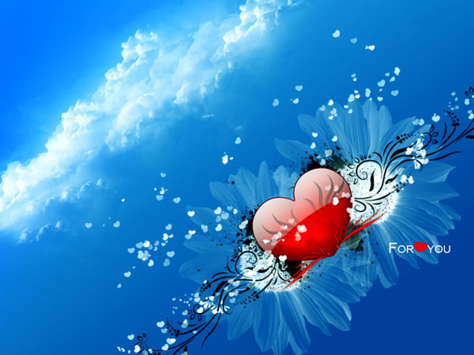 Free download wallpaper Valentine's Day, Sky, Holiday, Design, Heart, Cloud on your PC desktop