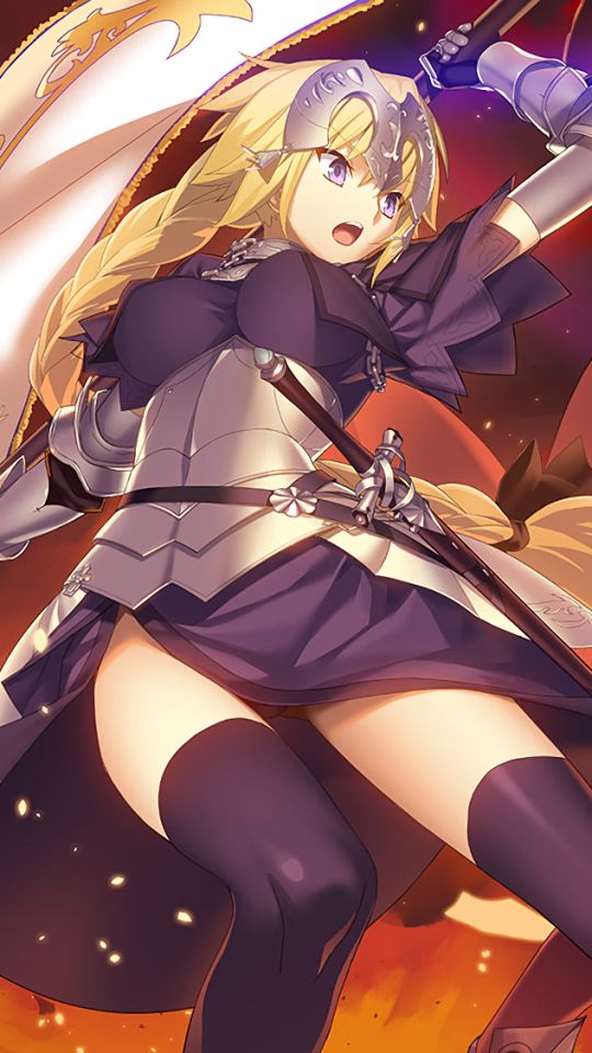 Download mobile wallpaper Anime, Thigh Highs, Fate/grand Order, Jeanne D'arc (Fate Series), Ruler (Fate/grand Order), Fate Series for free.