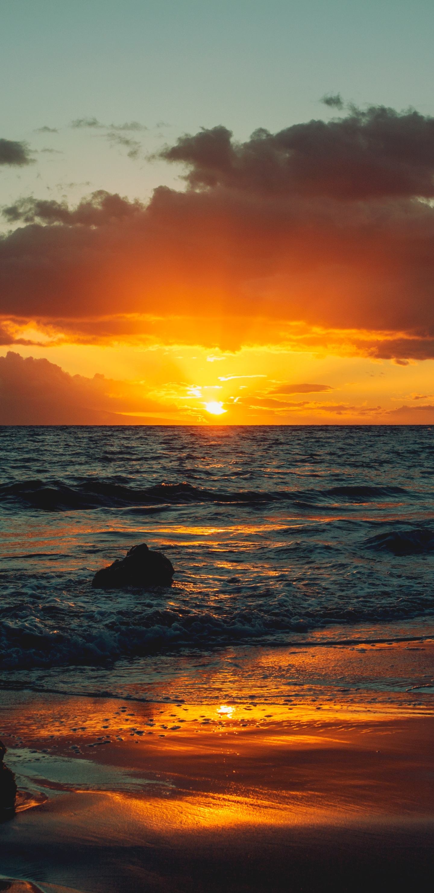 Descarga gratuita de fondo de pantalla para móvil de Naturaleza, Amanecer, Horizonte, Océano, Nube, Tierra/naturaleza.