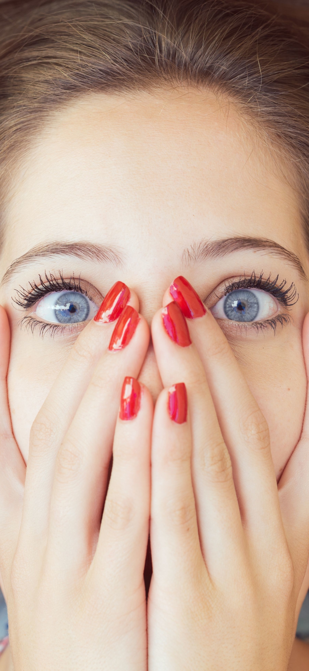 Handy-Wallpaper Gesicht, Frauen, Blaue Augen kostenlos herunterladen.