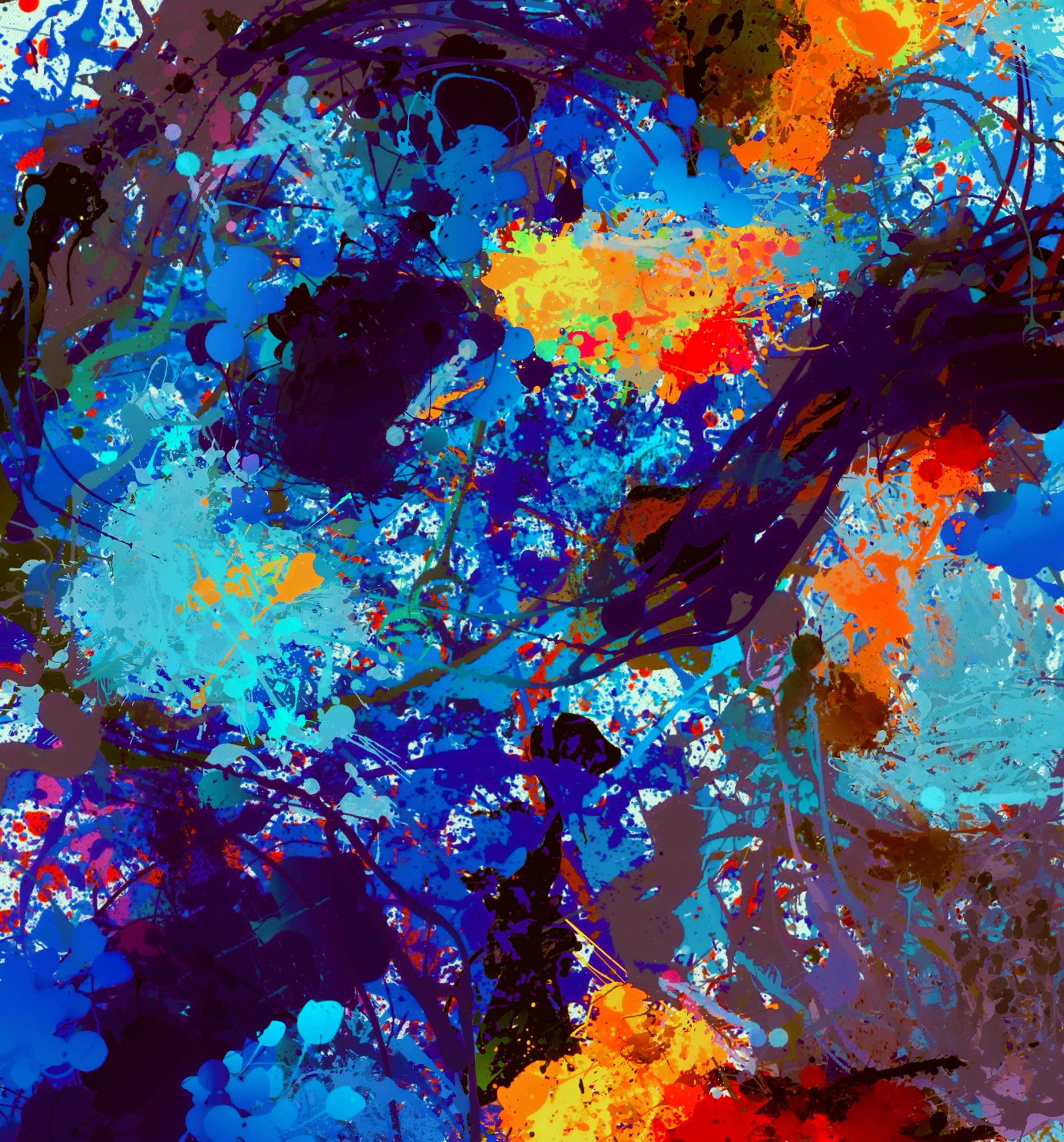 spots, multicolored, abstract, bright, motley, paint, stains, colorful, colourful