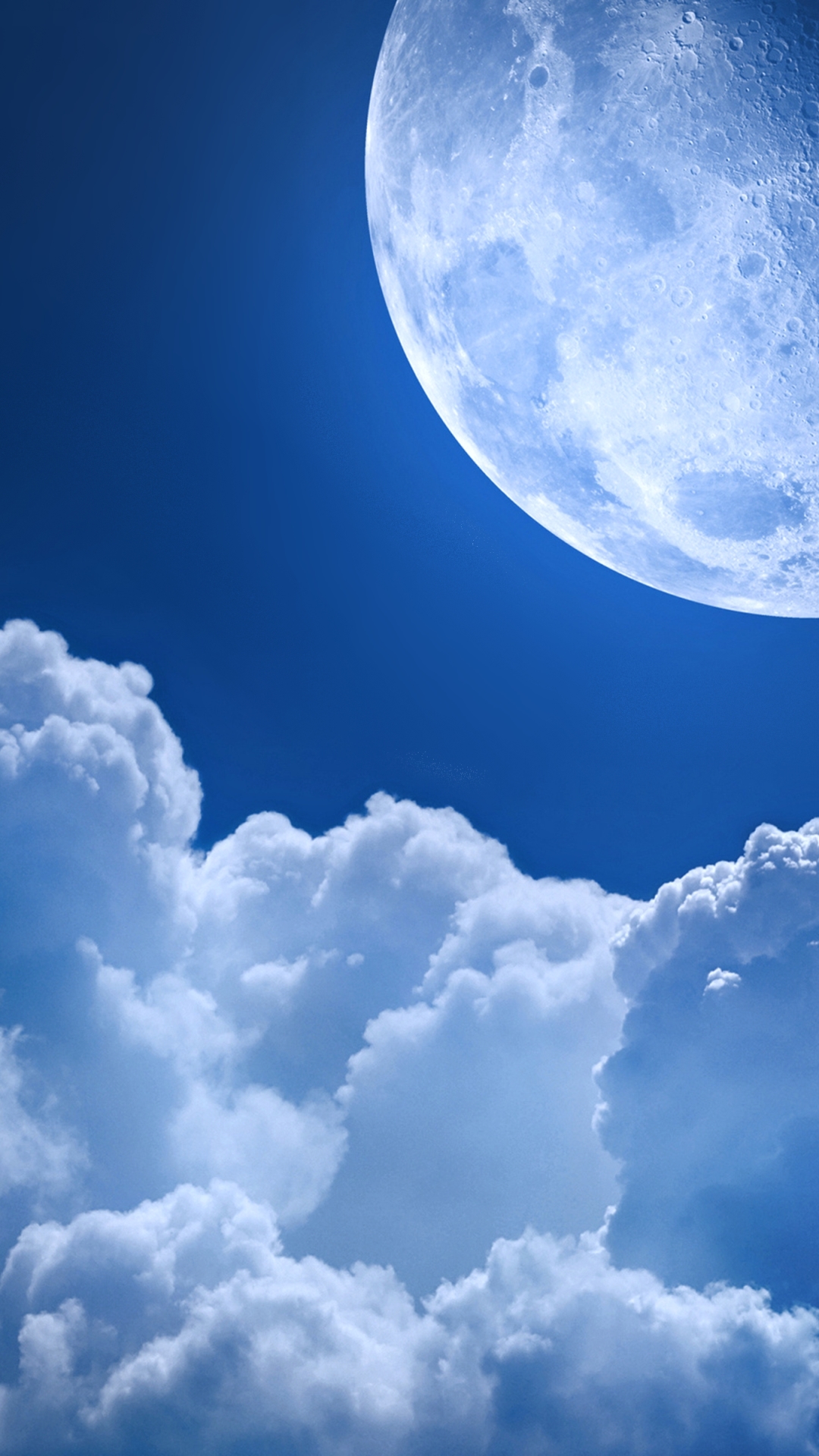 Download mobile wallpaper Sky, Moon, Earth, Cloud for free.