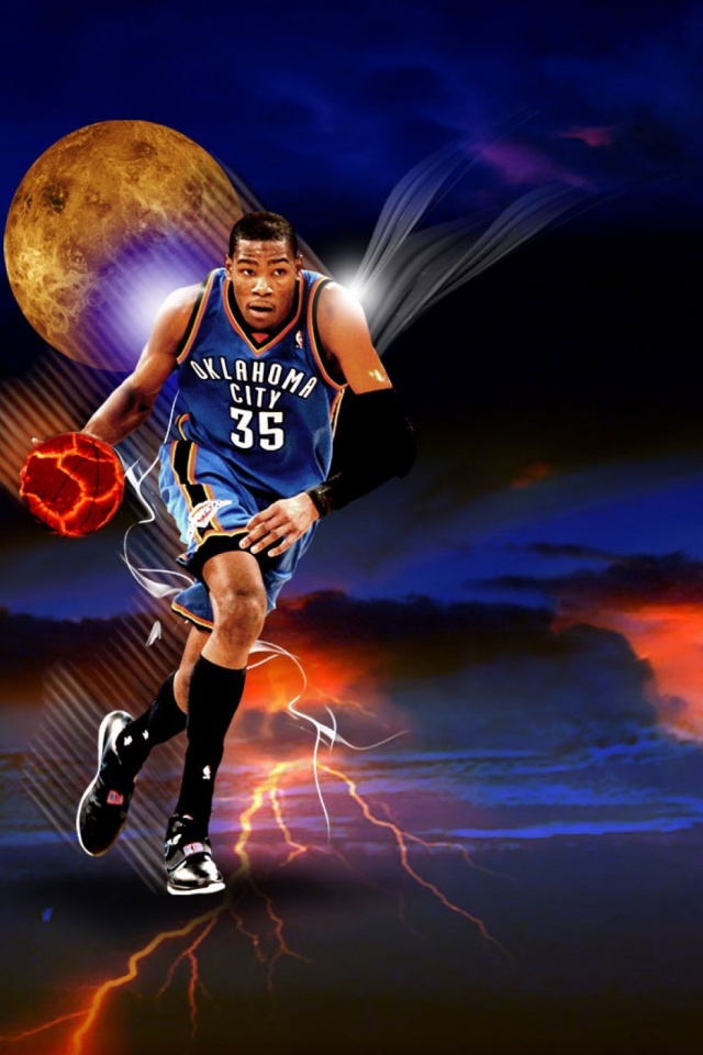 Download mobile wallpaper Sports, Basketball, Moon, Nba, Kevin Durant for free.