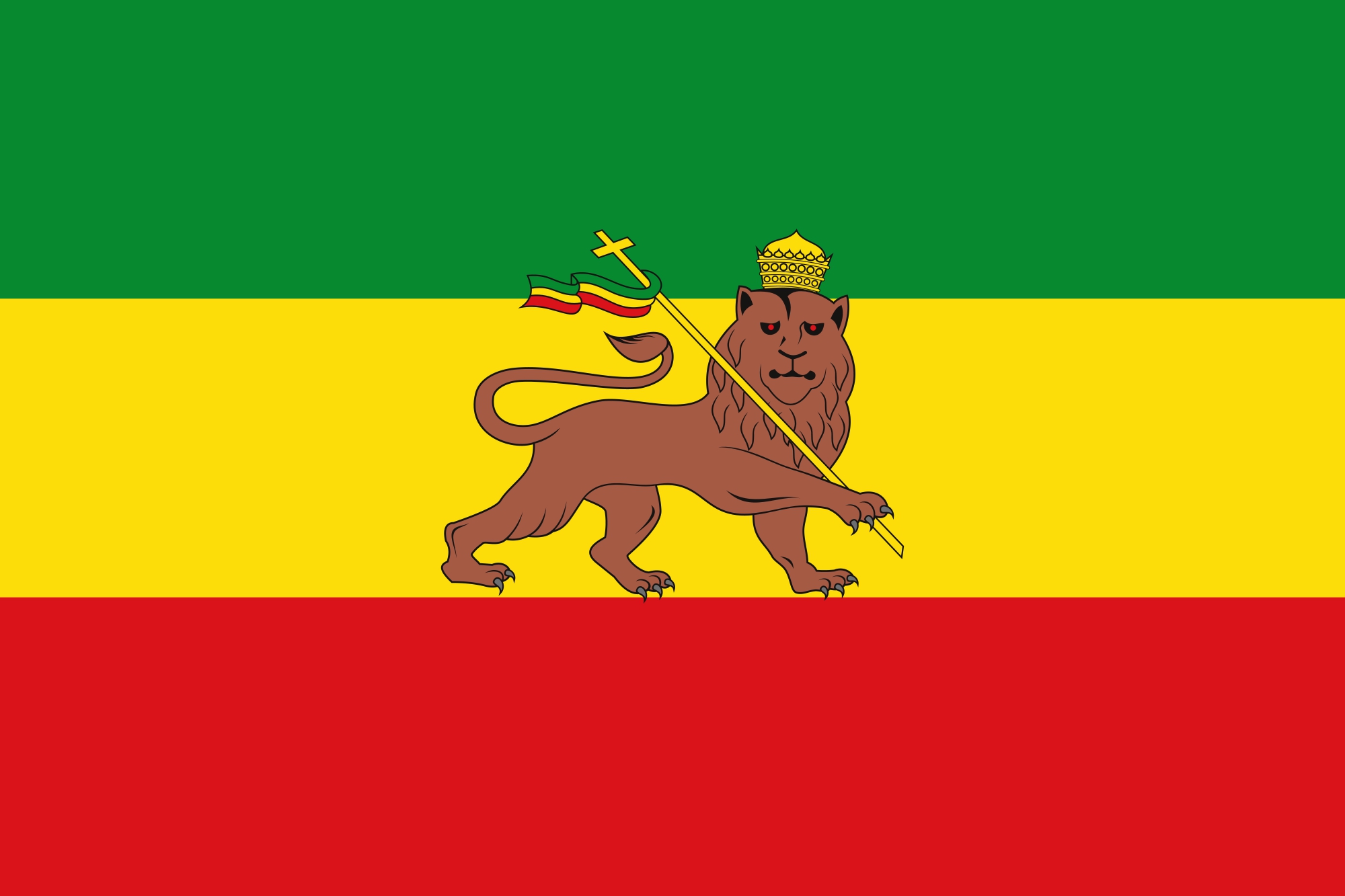 Baixar papel de parede para celular de Bandeira Da Etiópia, Bandeiras, Miscelânea gratuito.