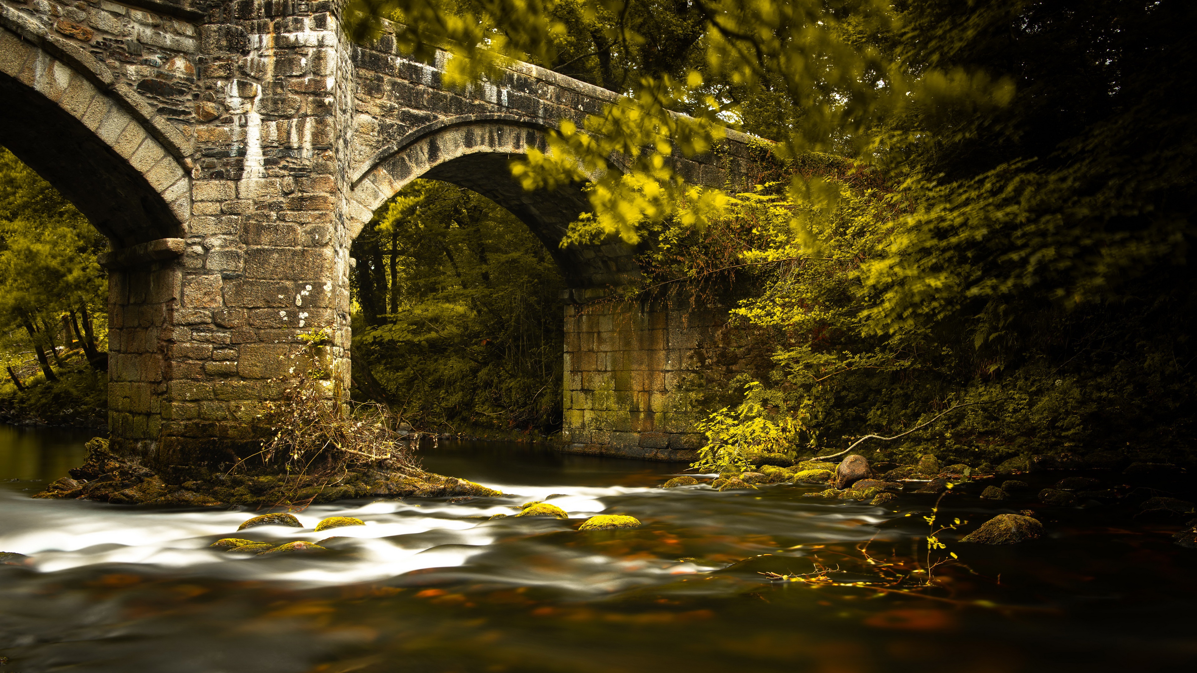 Download mobile wallpaper Nature, Bridges, Bridge, River, Man Made for free.