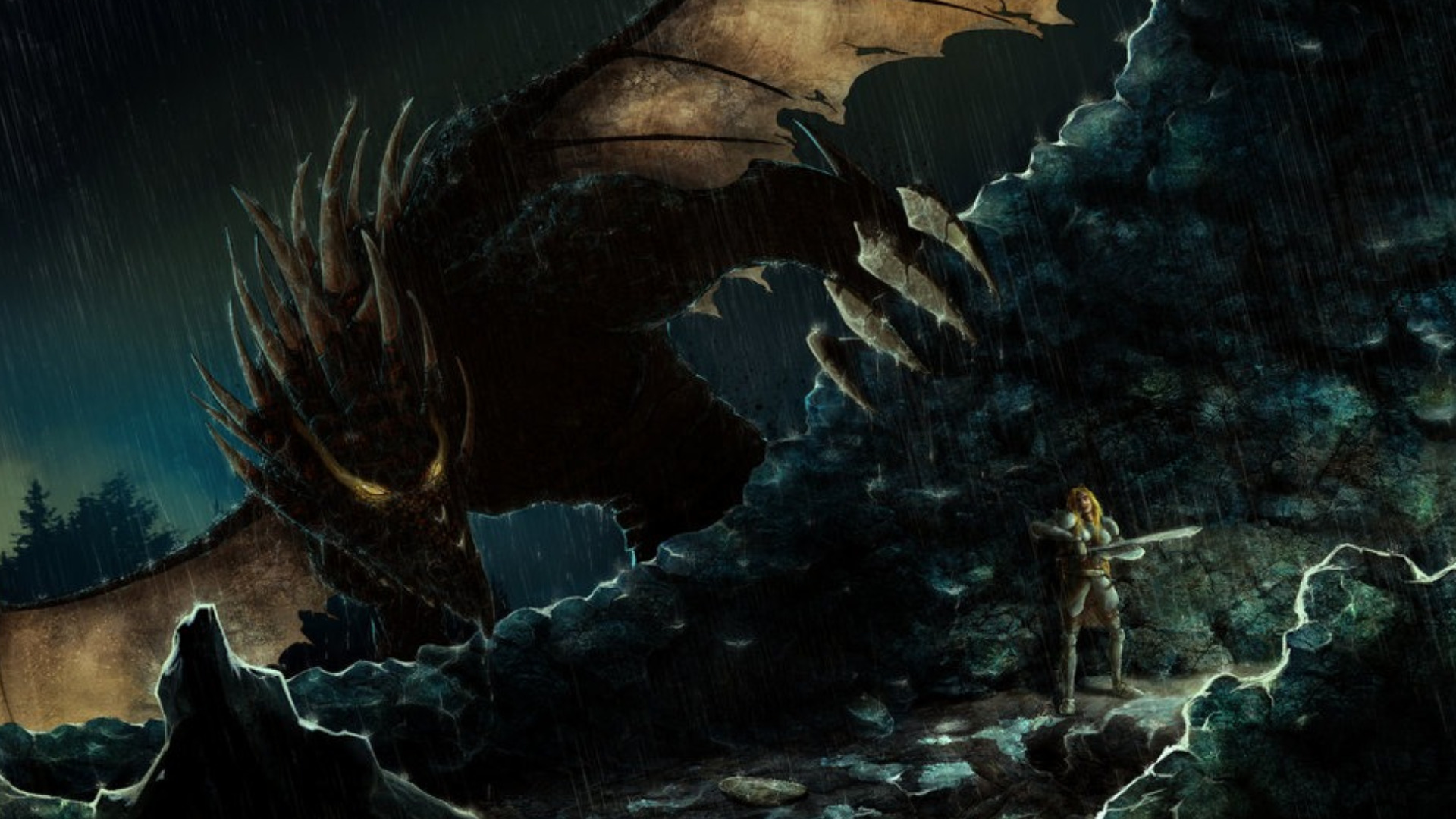 Free download wallpaper Fantasy, Dragon on your PC desktop