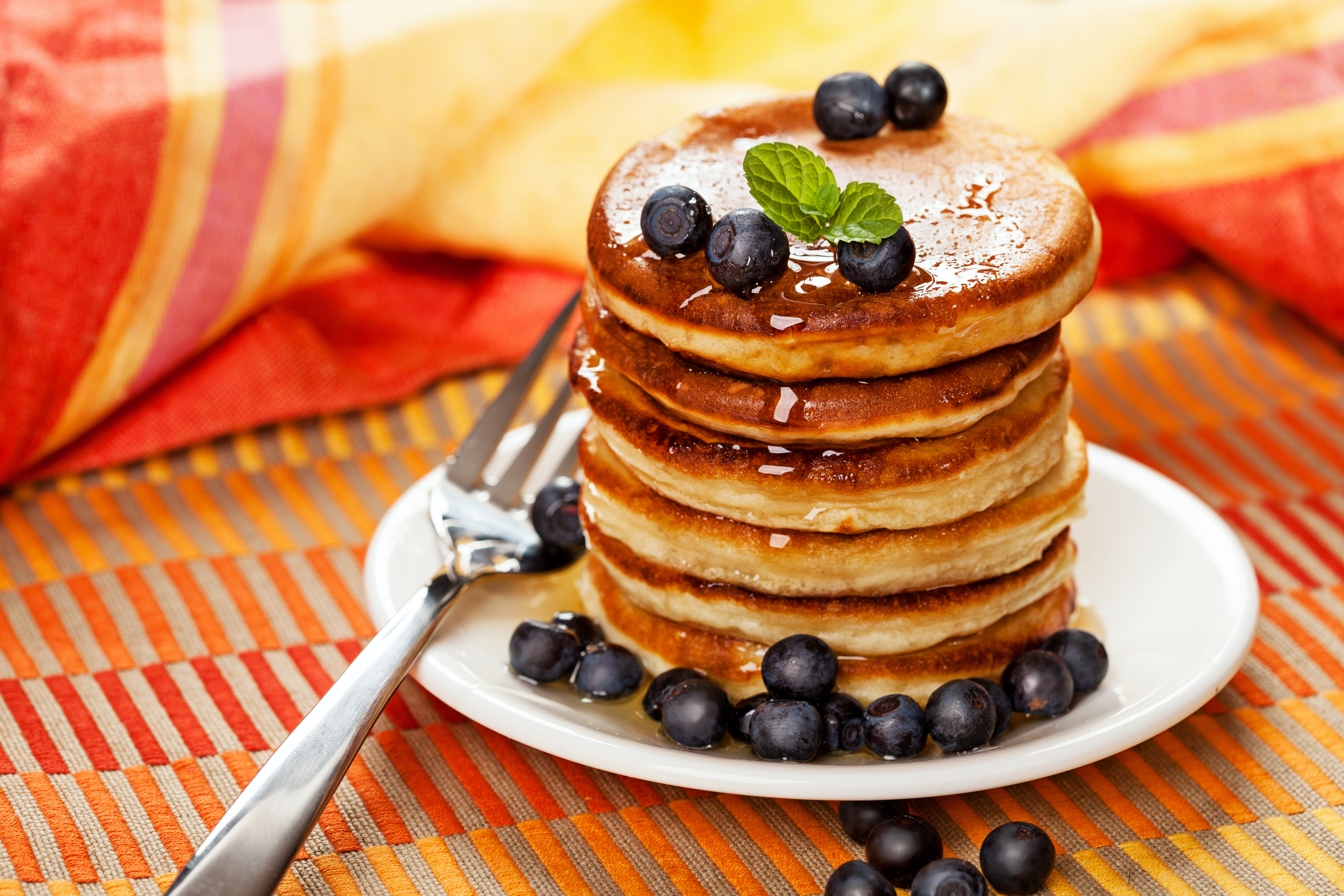 Download mobile wallpaper Food, Blueberry, Berry, Breakfast, Pancake for free.