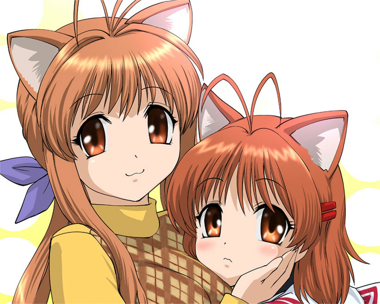 Free download wallpaper Anime, Clannad, Nagisa Furukawa, Sanae Furukawa on your PC desktop