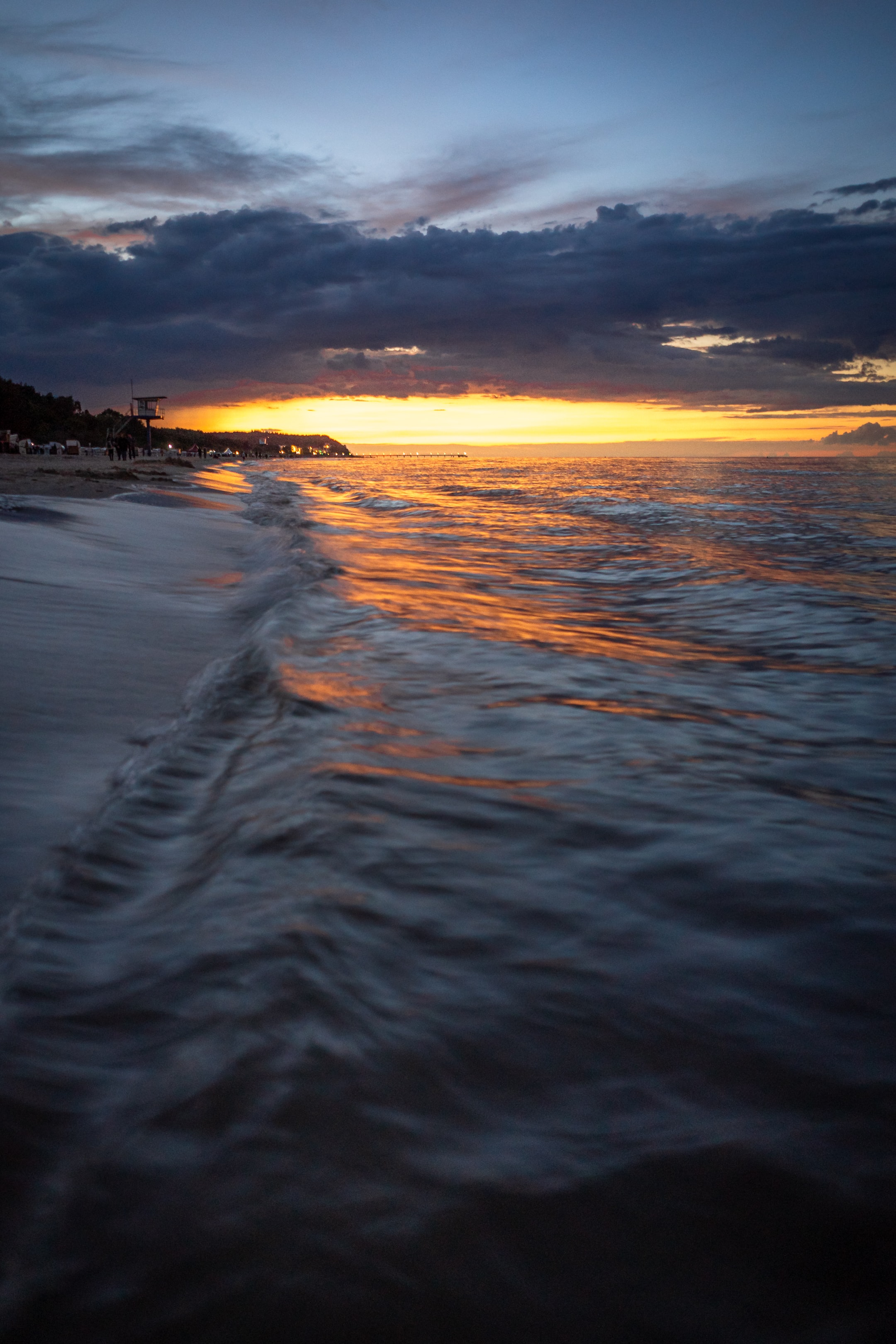 Free download wallpaper Sunset, Nature, Sea, Coast, Beach on your PC desktop