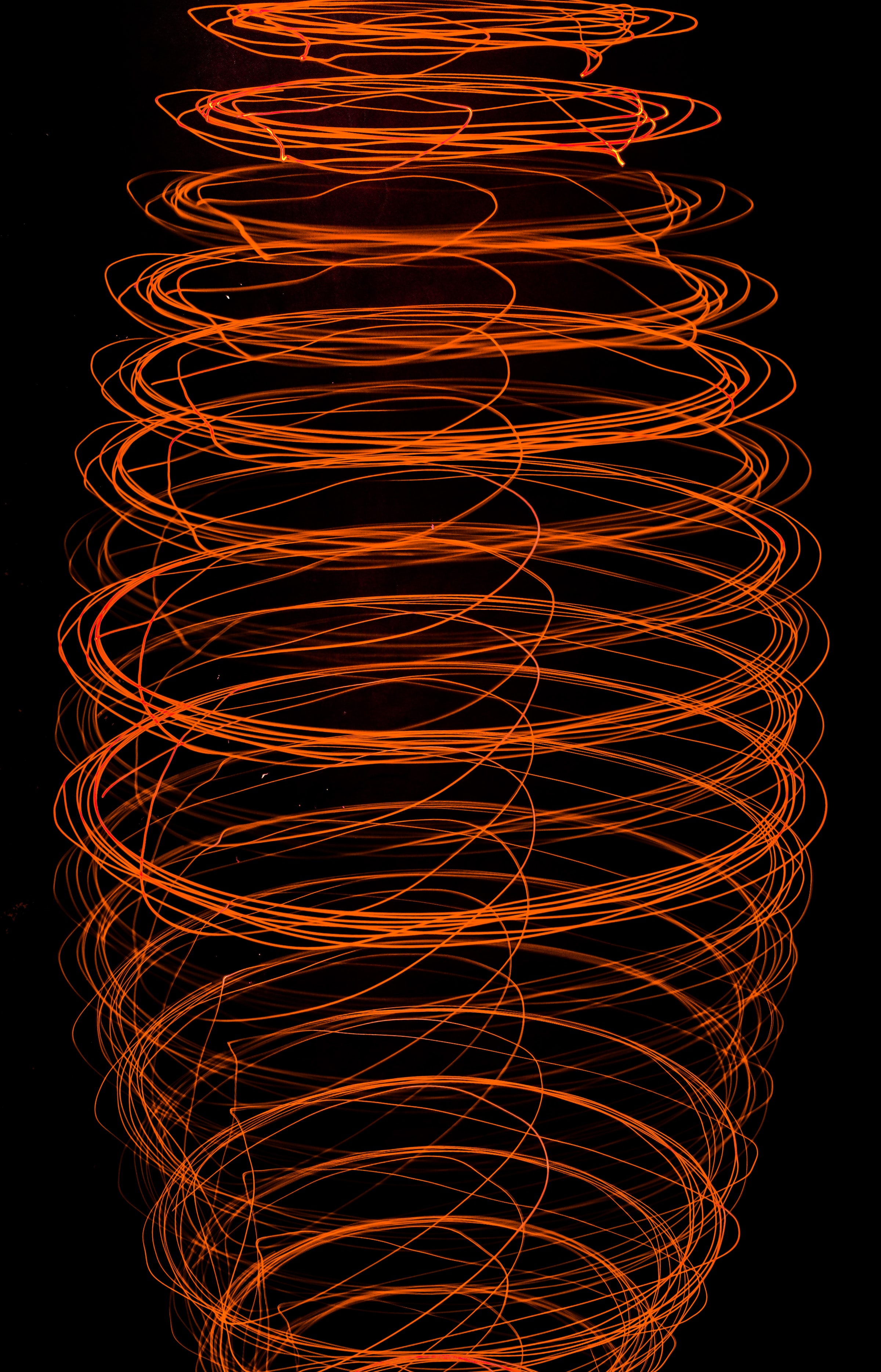 Download mobile wallpaper Freezelight, Spiral, Glow, Abstract for free.