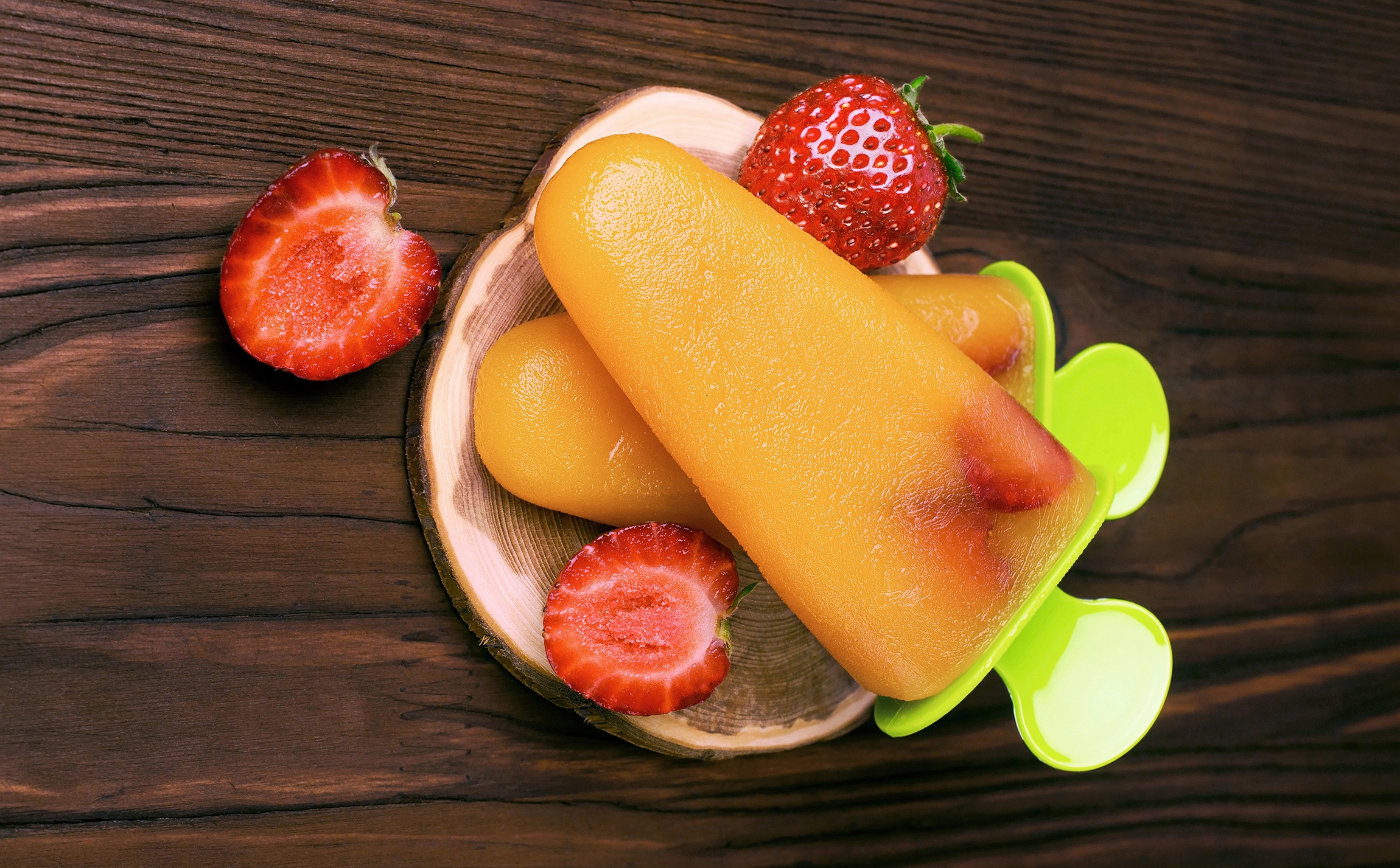 Free download wallpaper Food, Strawberry, Ice Cream, Popsicle on your PC desktop