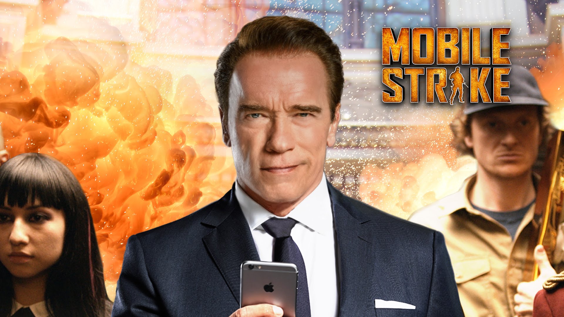 Download mobile wallpaper Arnold Schwarzenegger, Video Game, Mobile Strike for free.