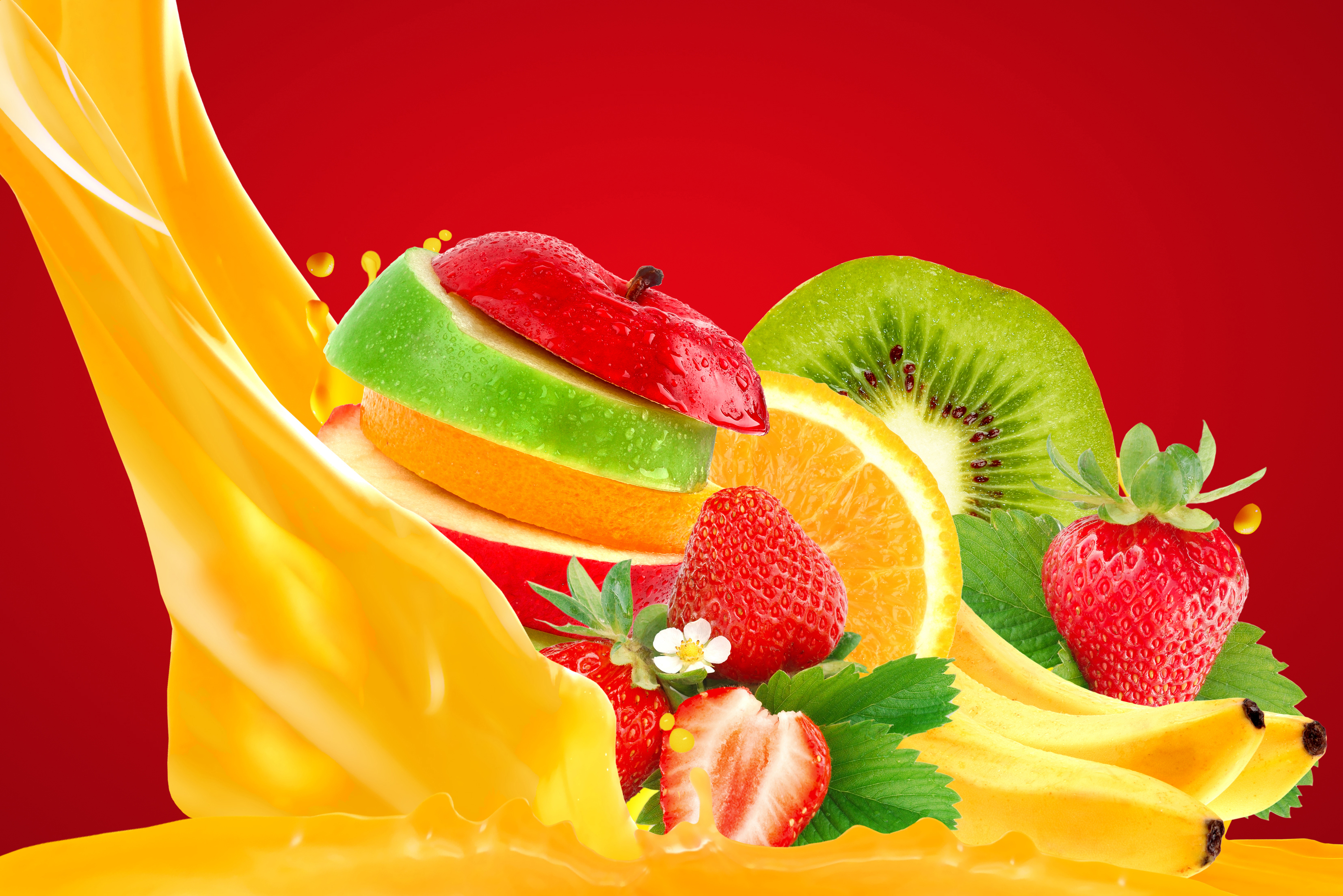 1524343 télécharger l'image kiwi, nourriture, fruit, pomme, orange), fraise, des fruits - fonds d'écran et économiseurs d'écran gratuits