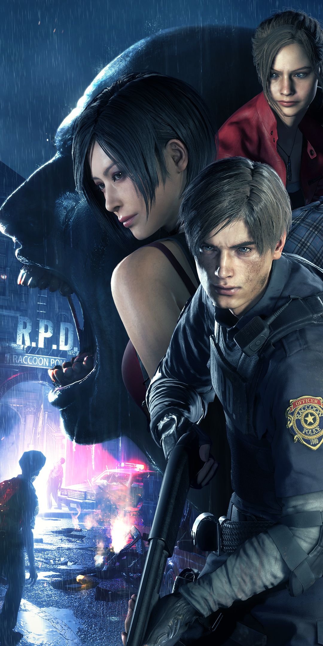 Descarga gratuita de fondo de pantalla para móvil de Videojuego, Leon S Kennedy, Claire Redfield, Residente Demoníaco, Ada Wong, Resident Evil 2 (2019).