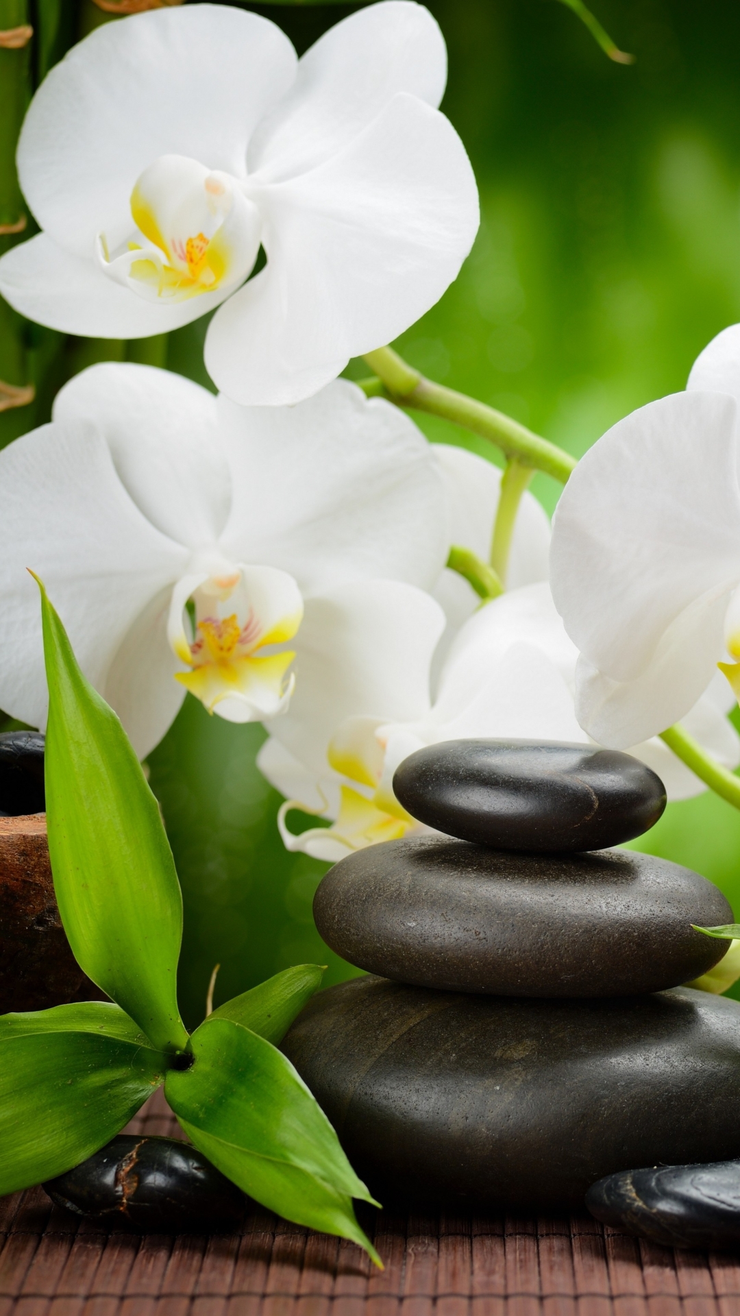 Download mobile wallpaper Candle, Towel, Orchid, Zen, Spa, Religious for free.