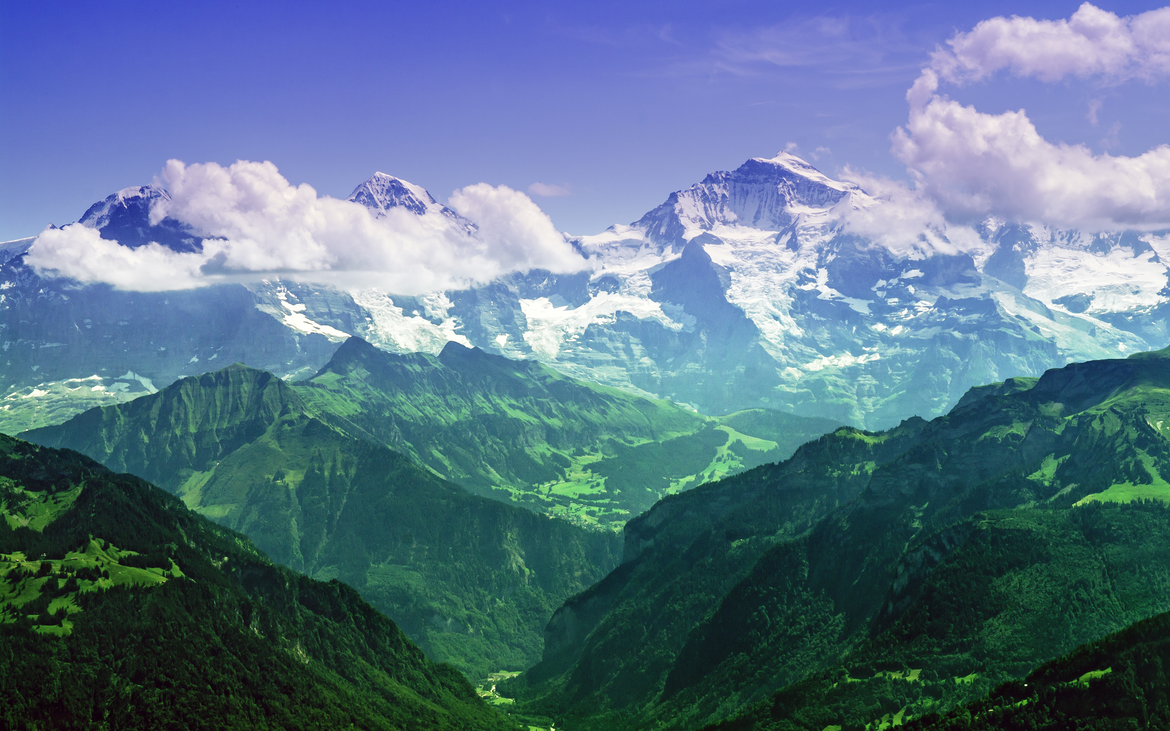 462769壁紙のダウンロード地球, 山, アルプス, ベルナーアルプス, クラウド, スイス, 山岳-スクリーンセーバーと写真を無料で