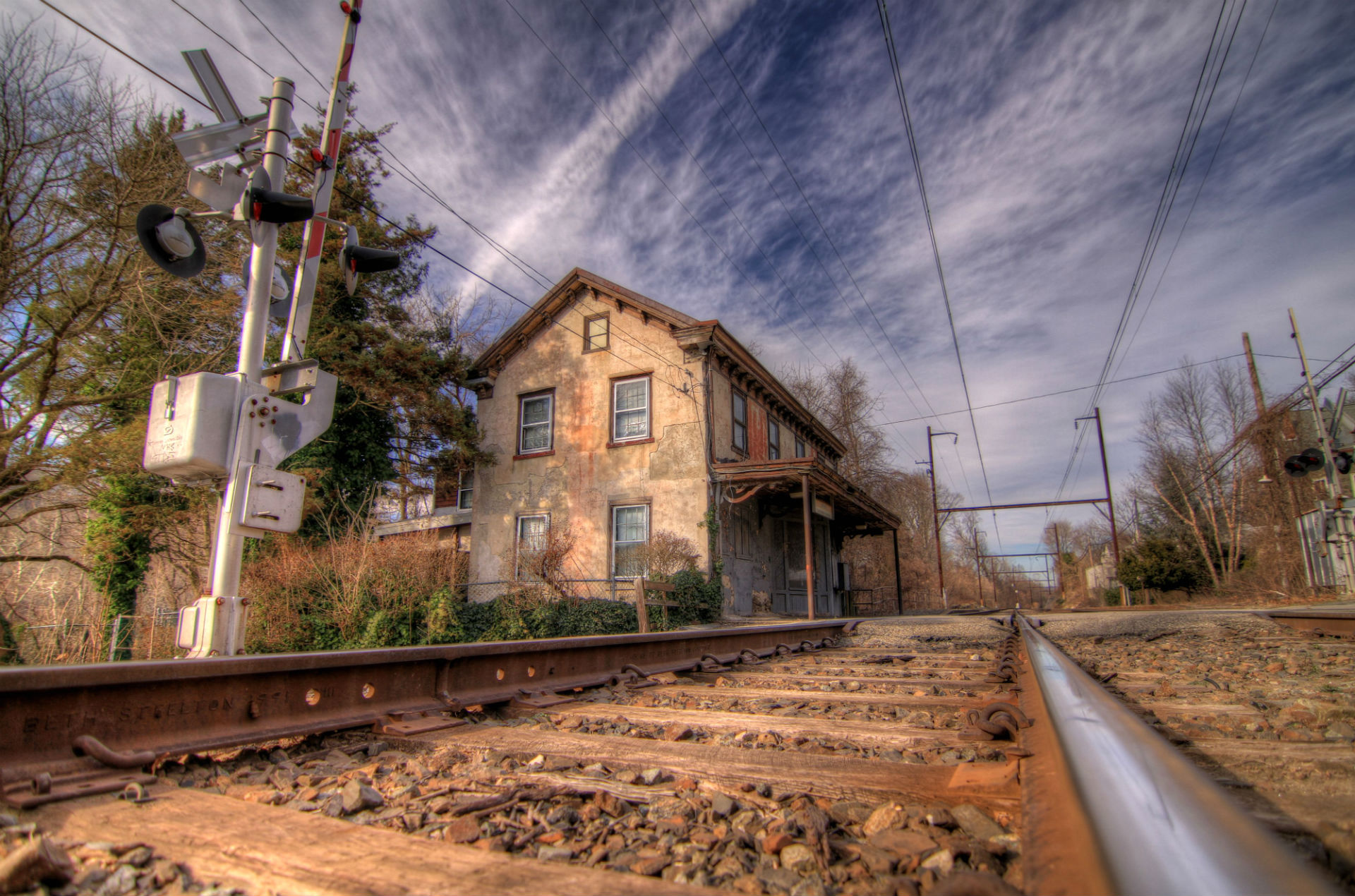 Free download wallpaper Hdr, Railroad, Man Made on your PC desktop