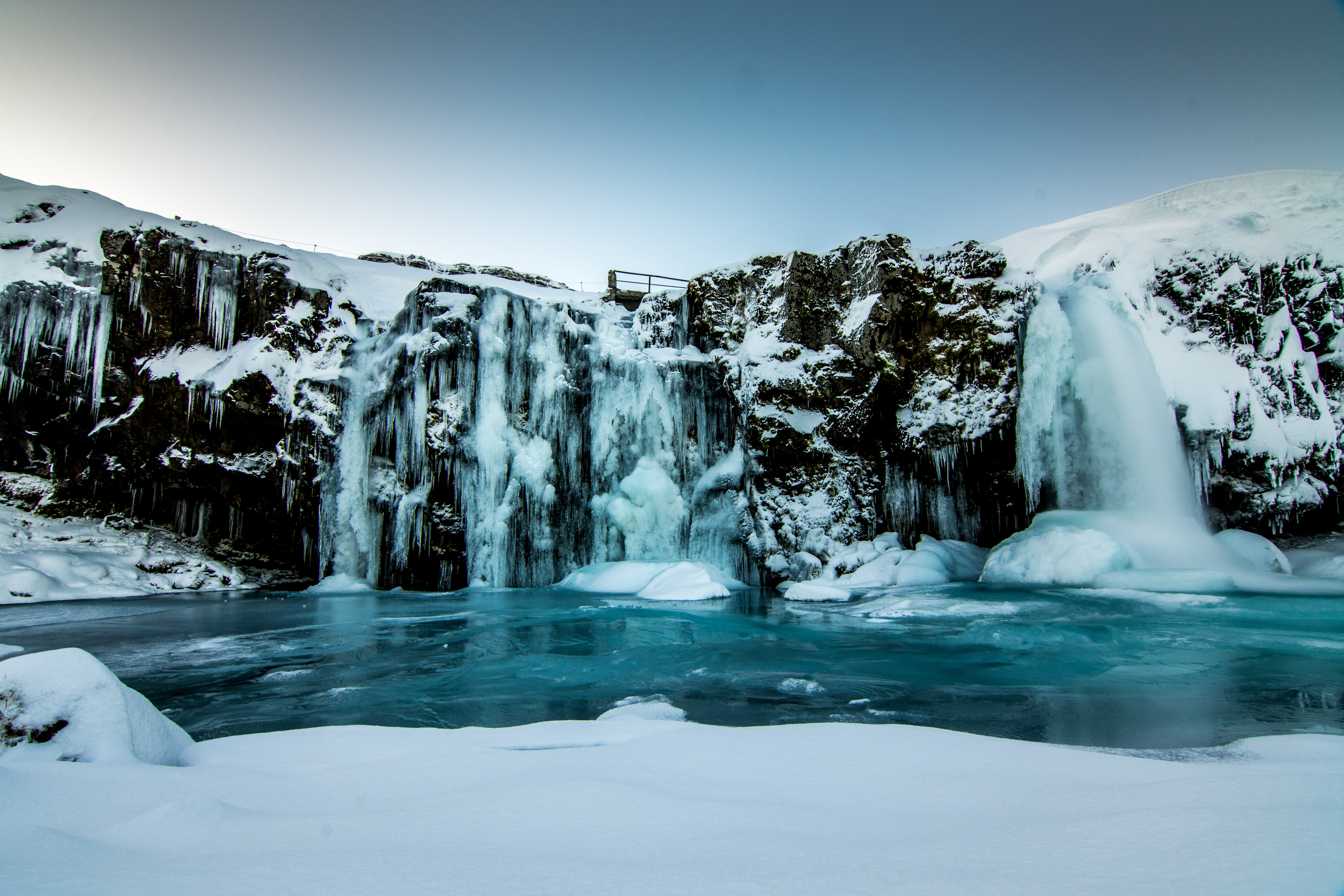 Free download wallpaper Winter, Nature, Waterfall, Frozen, Snow, Ice on your PC desktop
