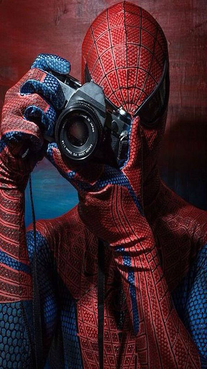 Download mobile wallpaper Spider Man, Camera, Movie, The Amazing Spider Man for free.