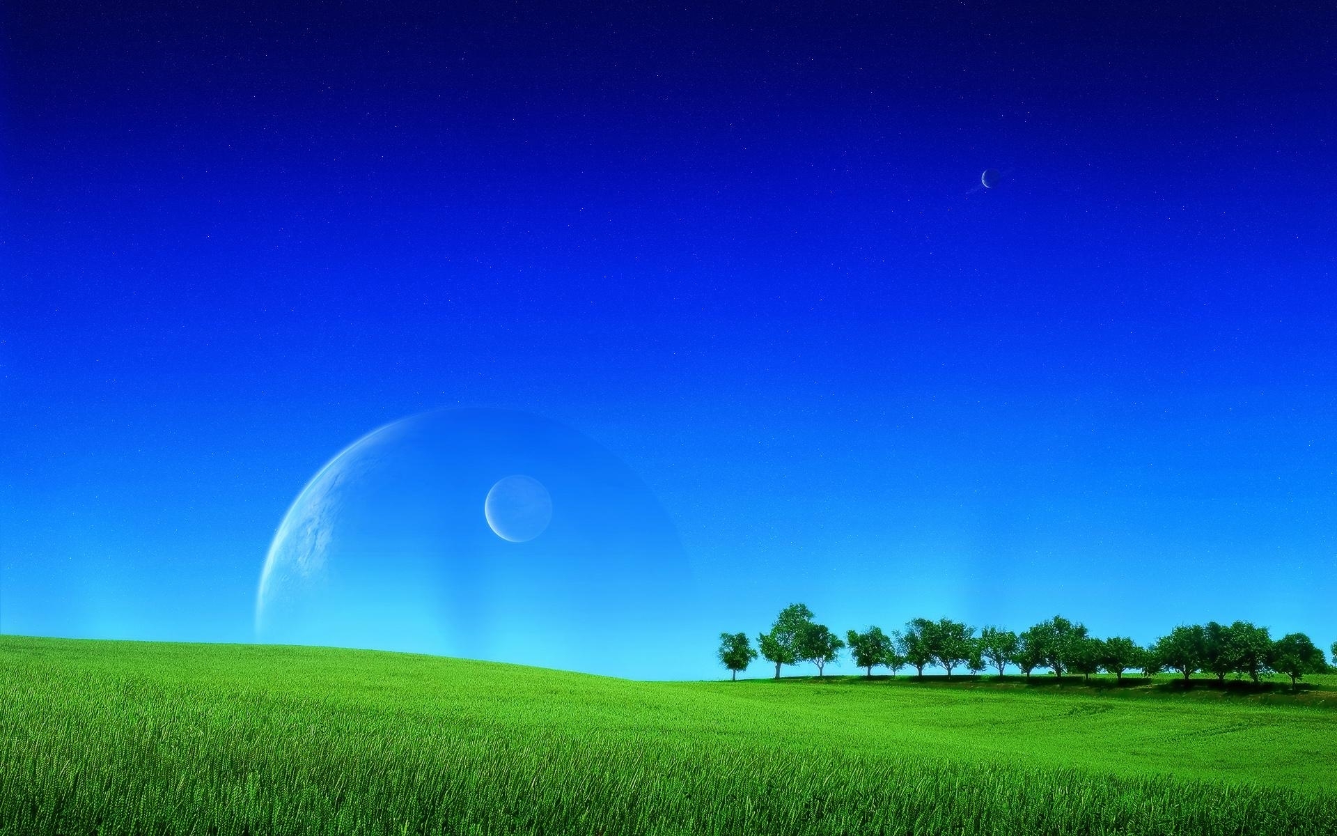 Free download wallpaper Landscape, Planets on your PC desktop