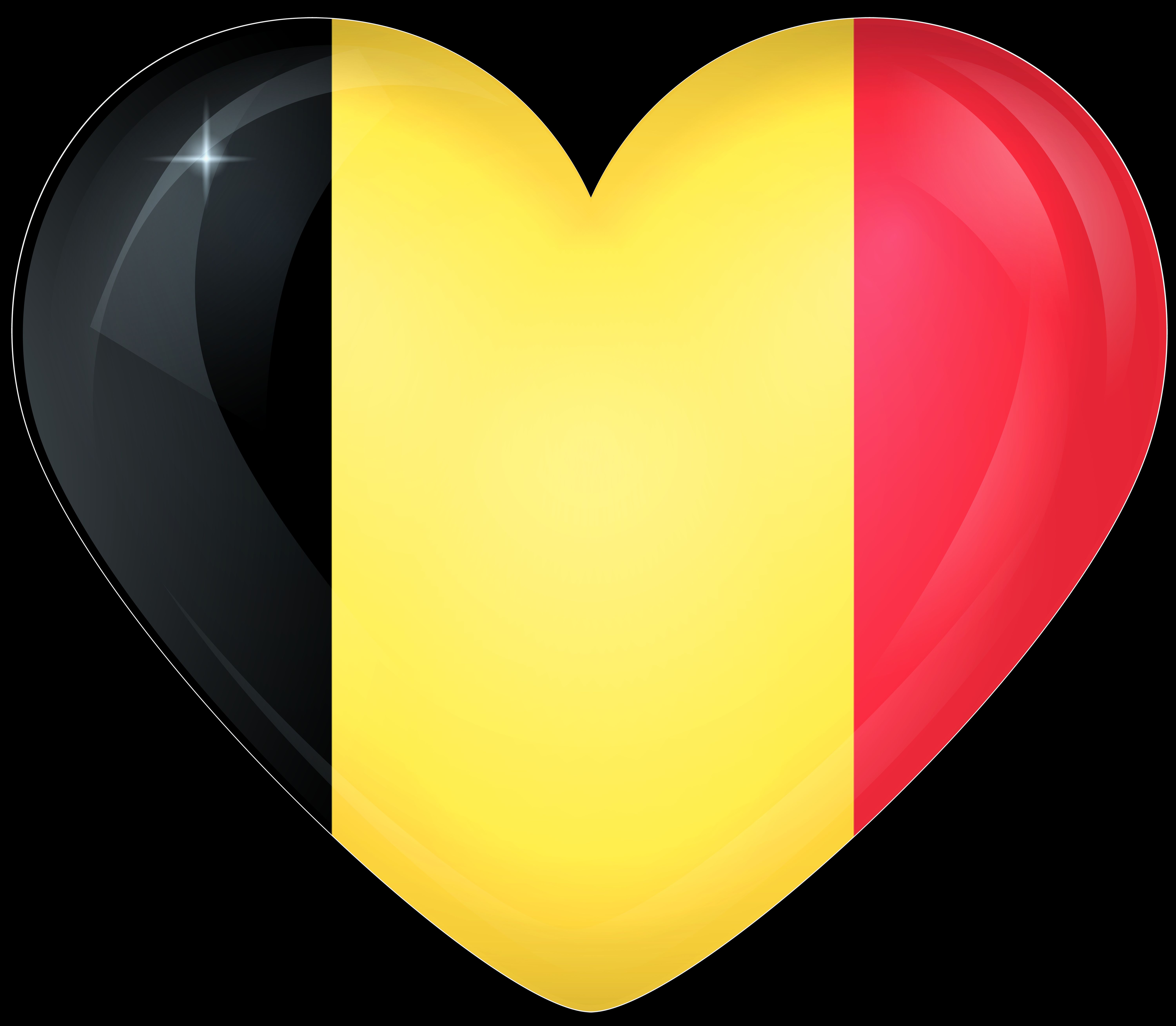 Download mobile wallpaper Flags, Heart, Flag, Misc, Flag Of Belgium for free.