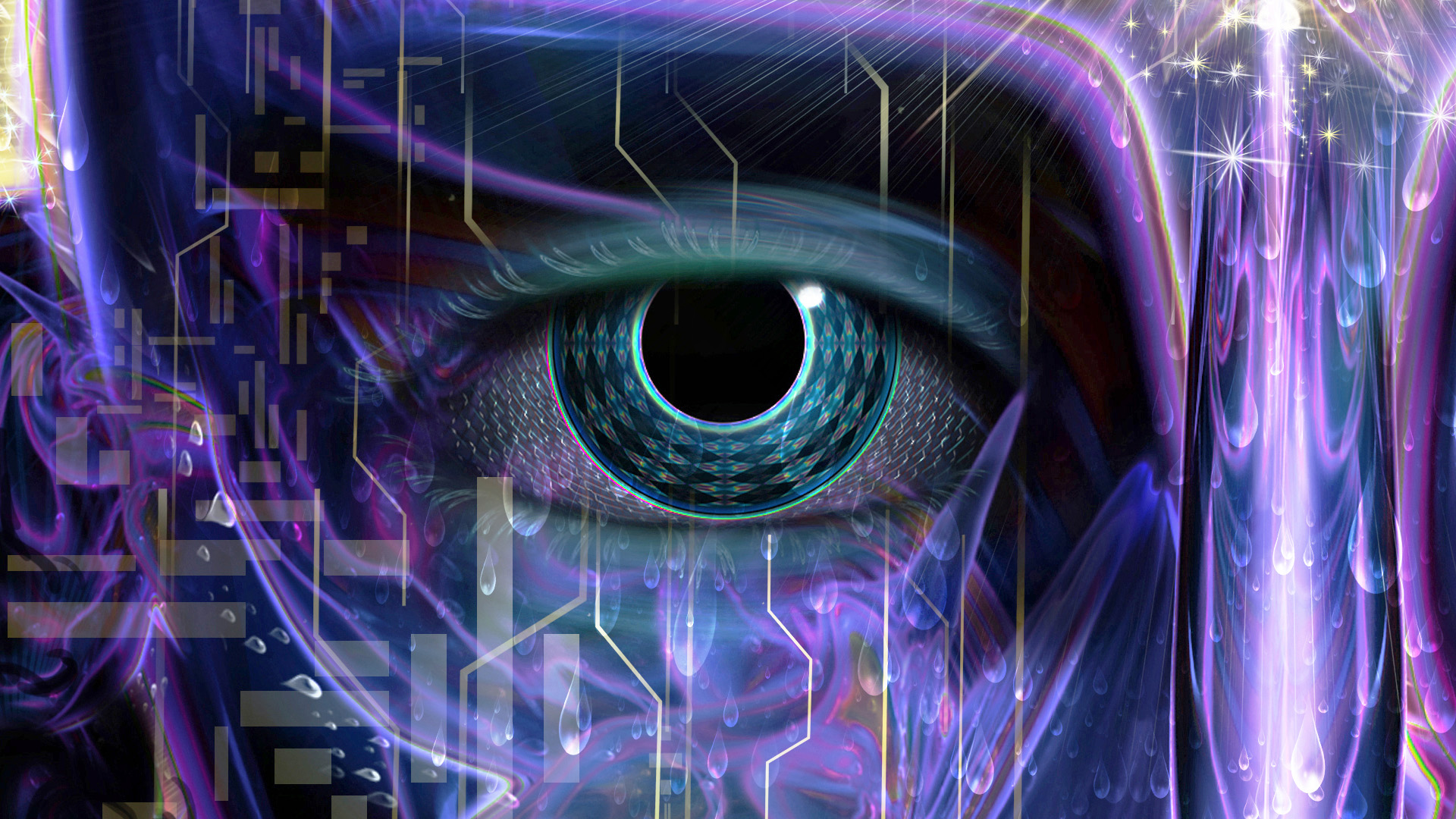 Laden Sie das Auge, Psychedelisch, Künstlerisch, Trippy-Bild kostenlos auf Ihren PC-Desktop herunter
