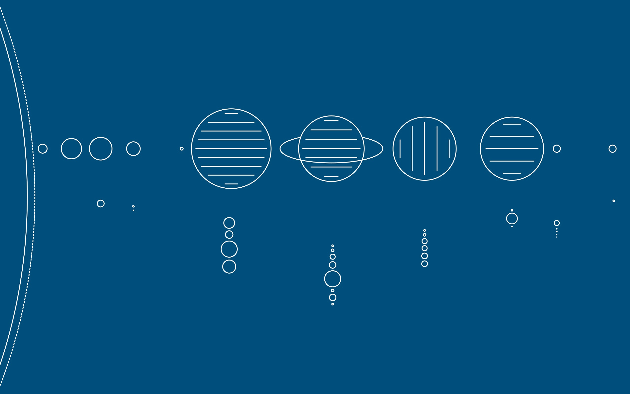 Download mobile wallpaper Planet, Sci Fi, Solar System, Minimalist for free.