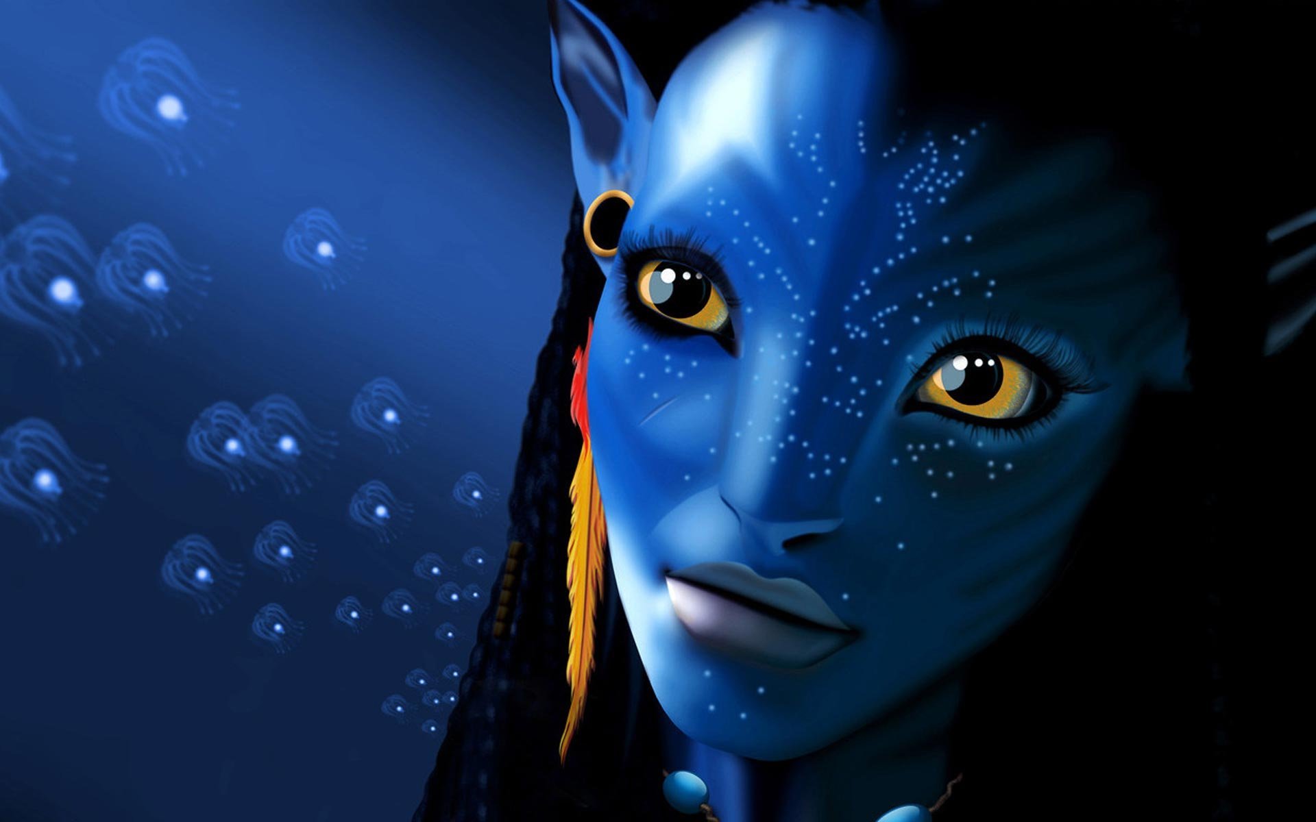 cinema, avatar, background, blue cellphone
