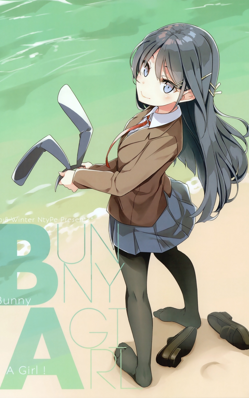 Handy-Wallpaper Animes, Mai Sakurajima, Rascal Does Not Dream Of Bunny Girl Senpai kostenlos herunterladen.